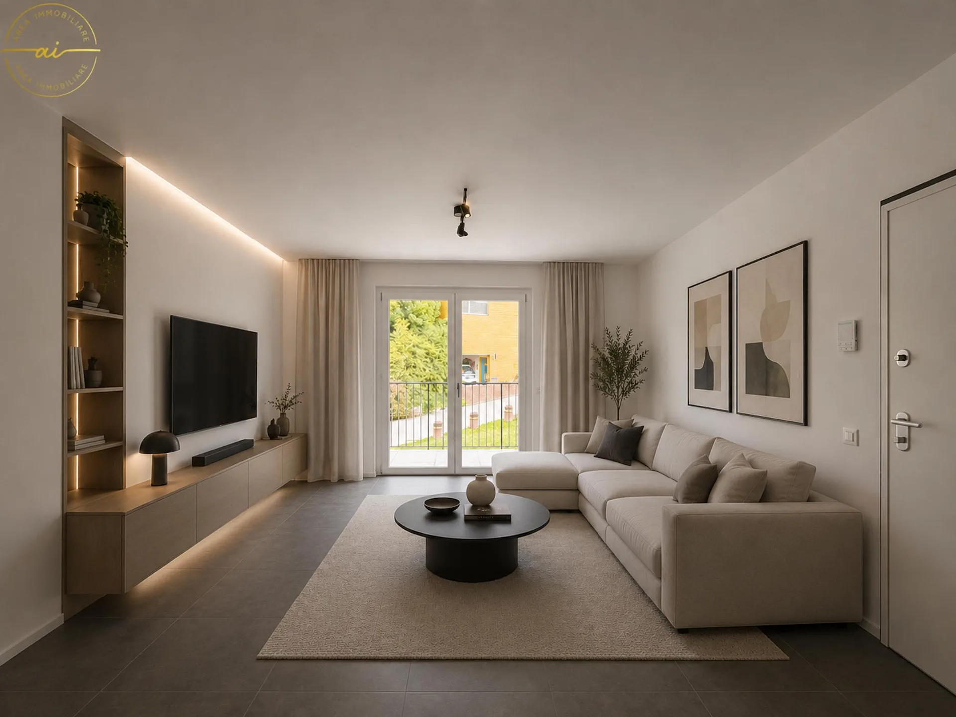 Helles Apartment 3,5 Zimmer im modernen Stil mit überdachter Terrasse