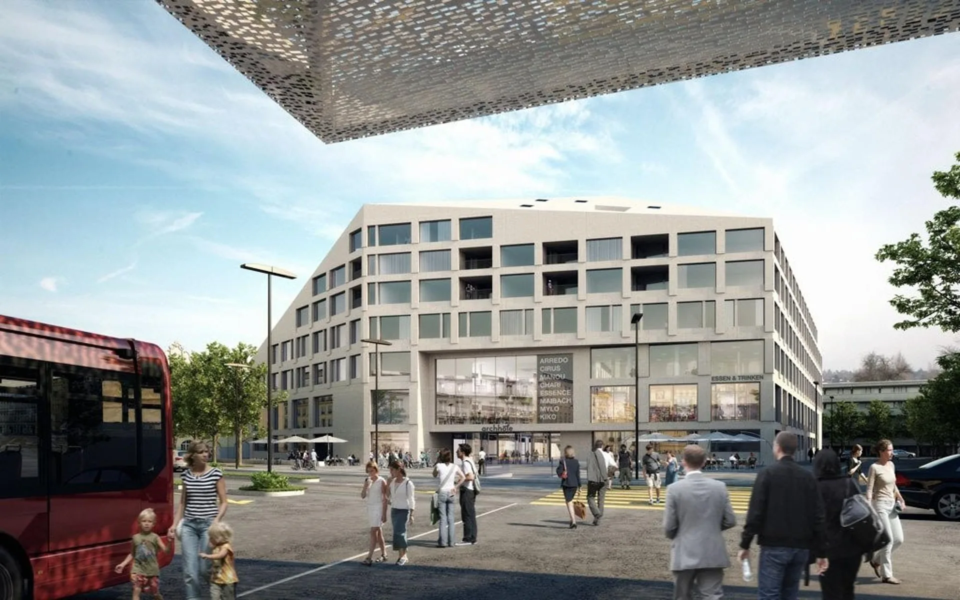 Ampio appartamento di 4.5 locali con 126 m2 al 6° piano degli Archhöfe