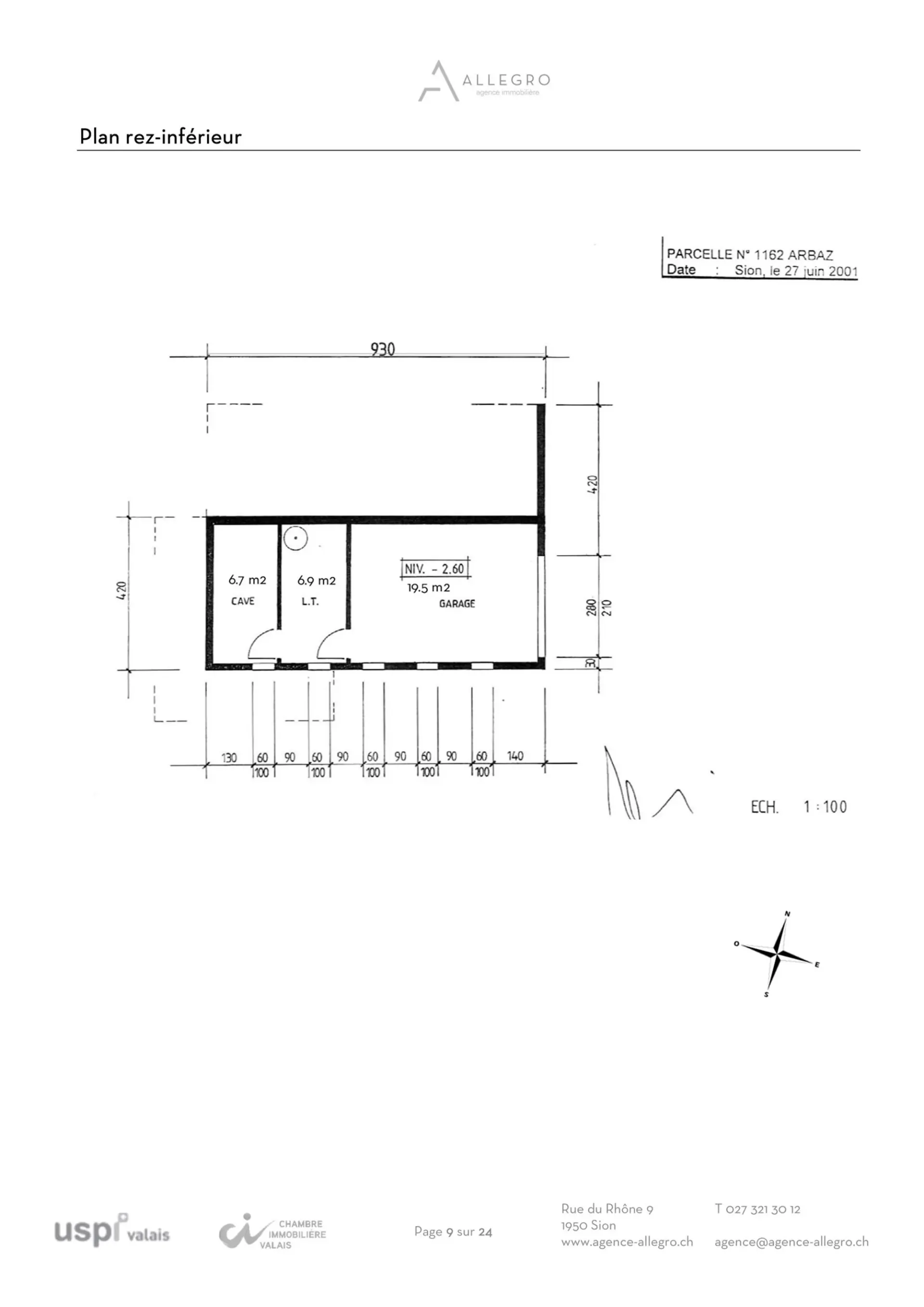Arbaz, chalet de 5.5 pièces de 175 m2 avec garage et places de parc