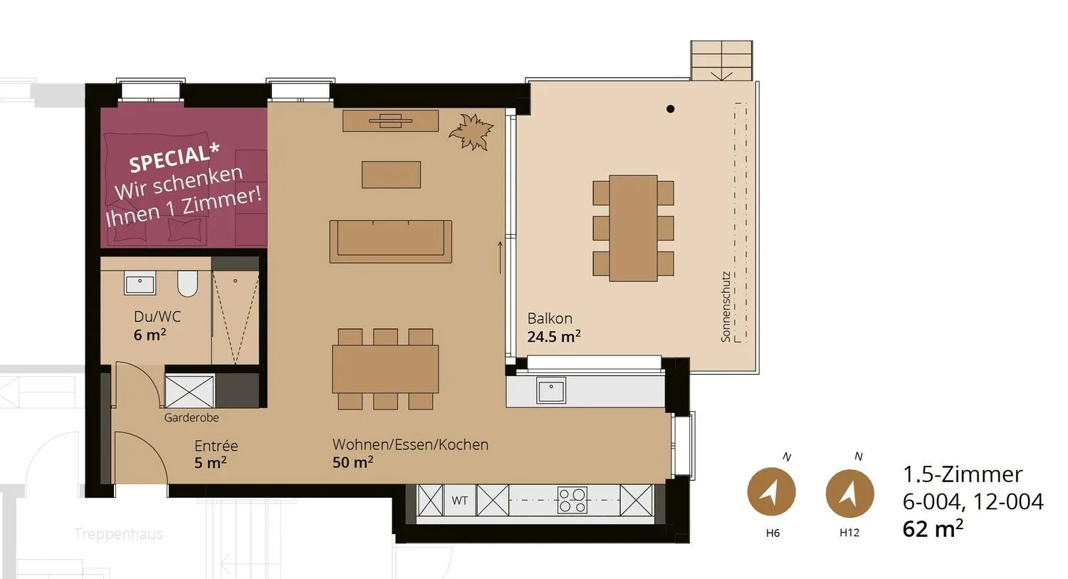 Moderne Studiowohnung in Reinach AG