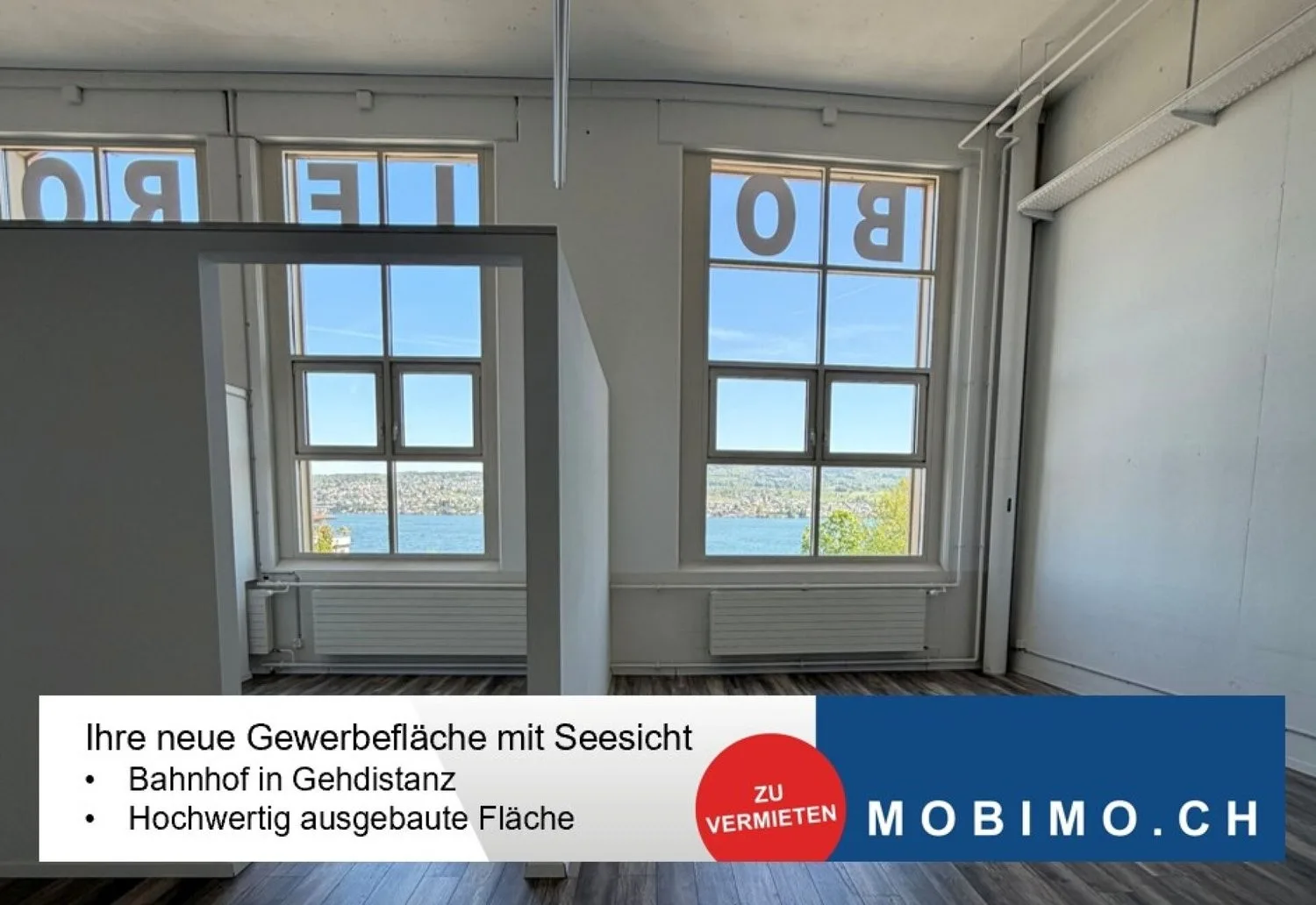 Moderne Gewerbefläche mit Seesicht in den Seehallen Horgen