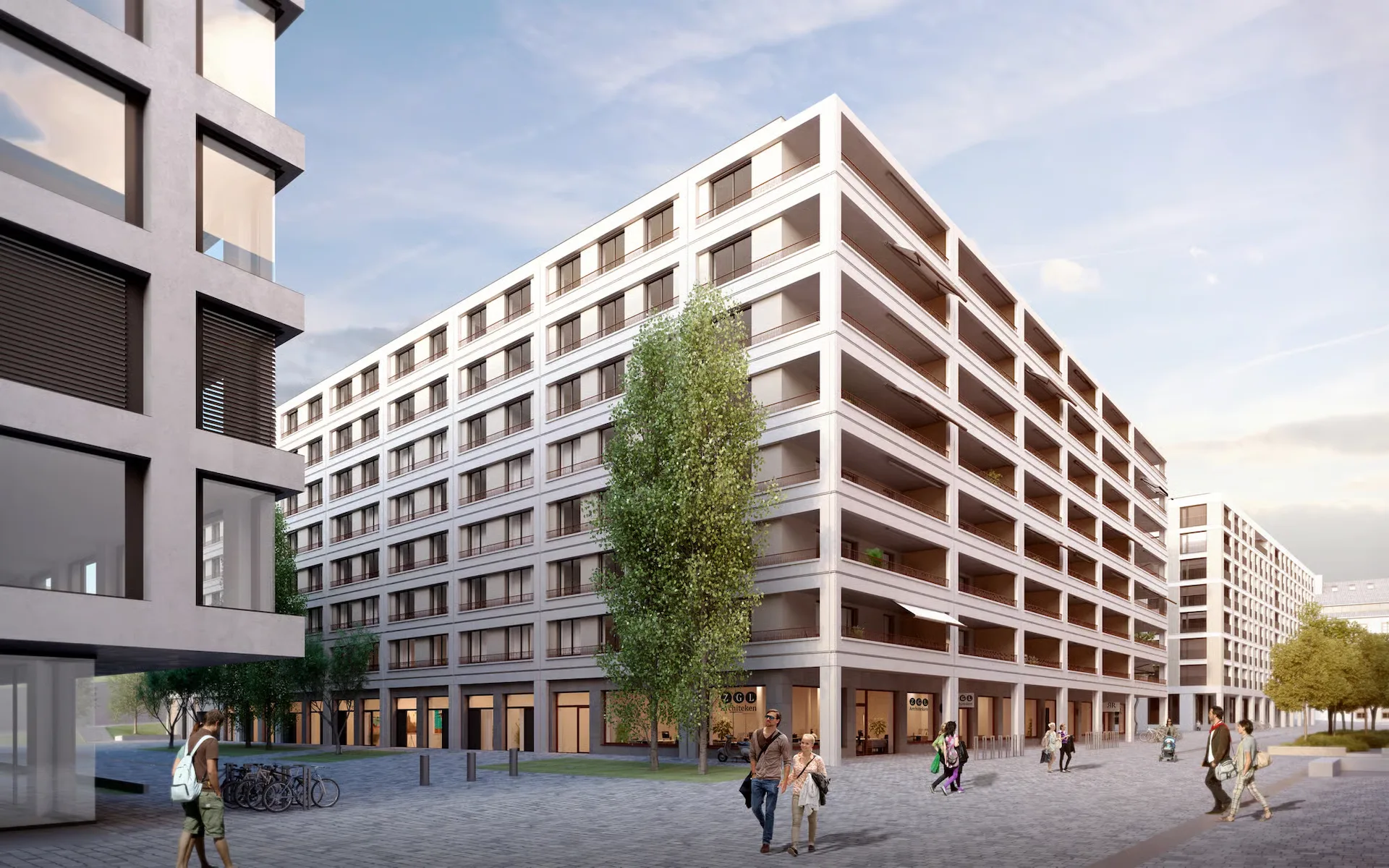 Moderne Neubauwohnung mit Loggia im Greencity