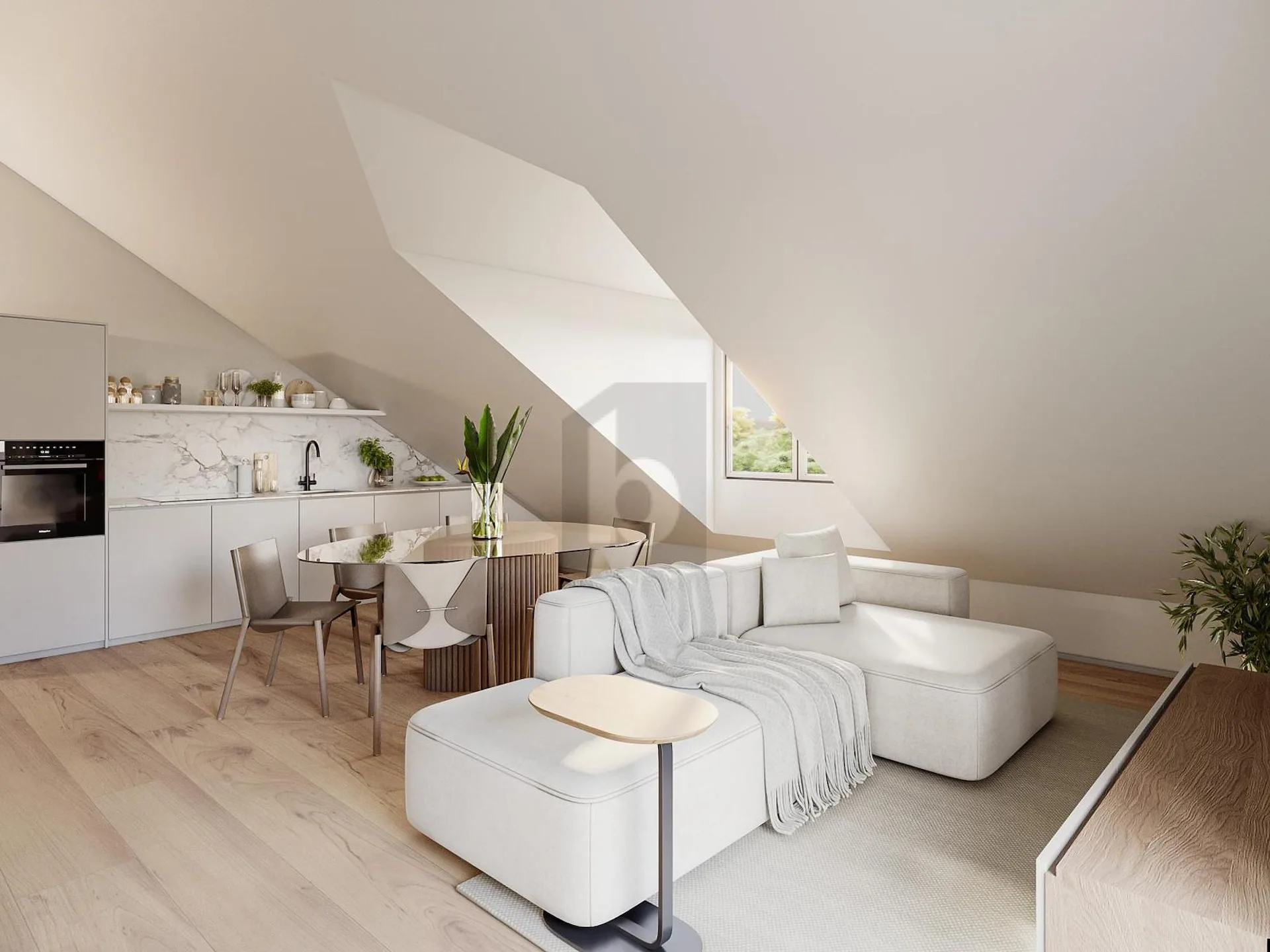 Superbe appartement de 3,5 pièces avec vue dégagée sur le village et la chaine des montagnes