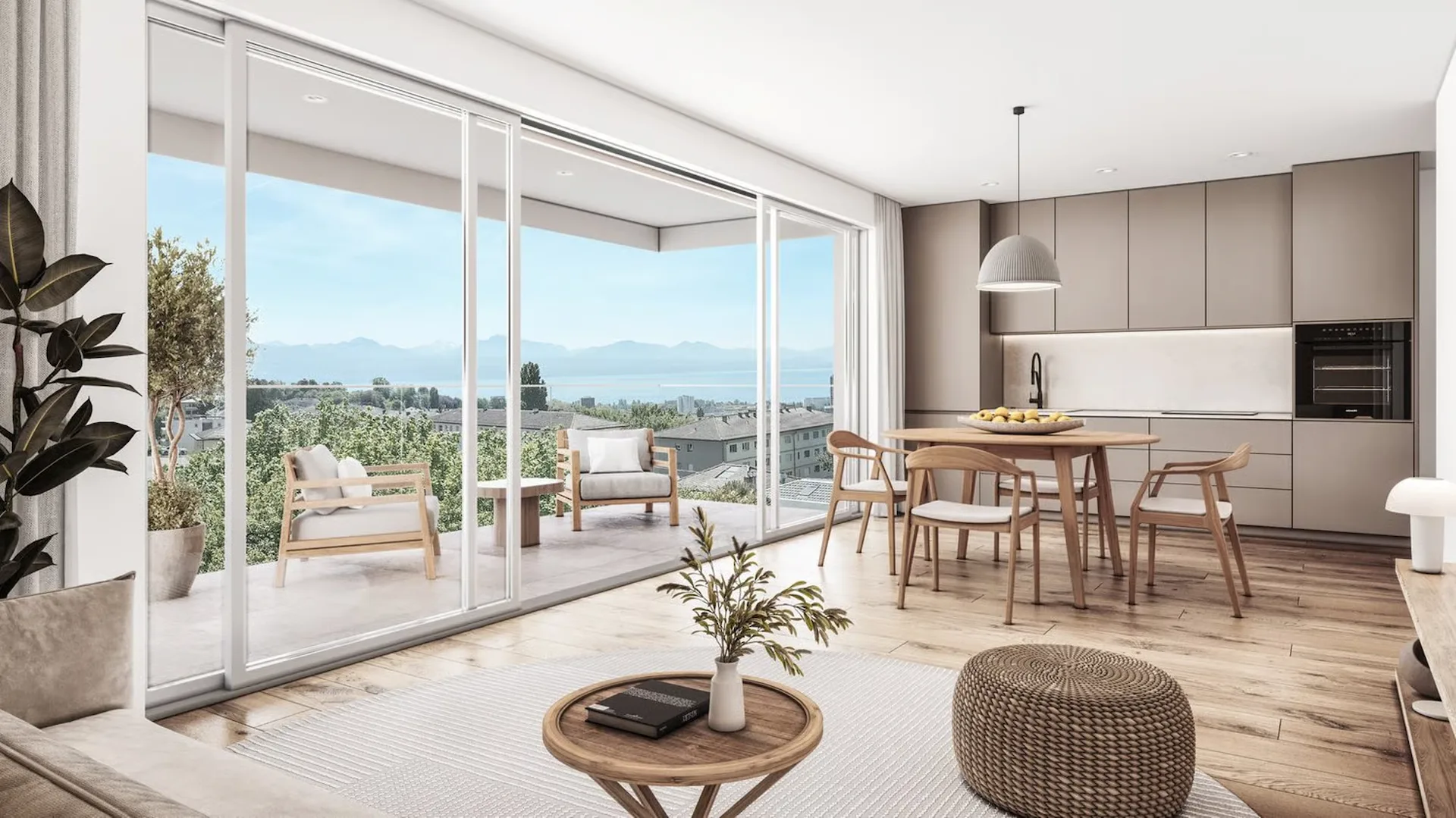 AUREALAGO — Neues 2,5-Zimmer-Apartment mit Balkon · Freie Sicht · Prilly