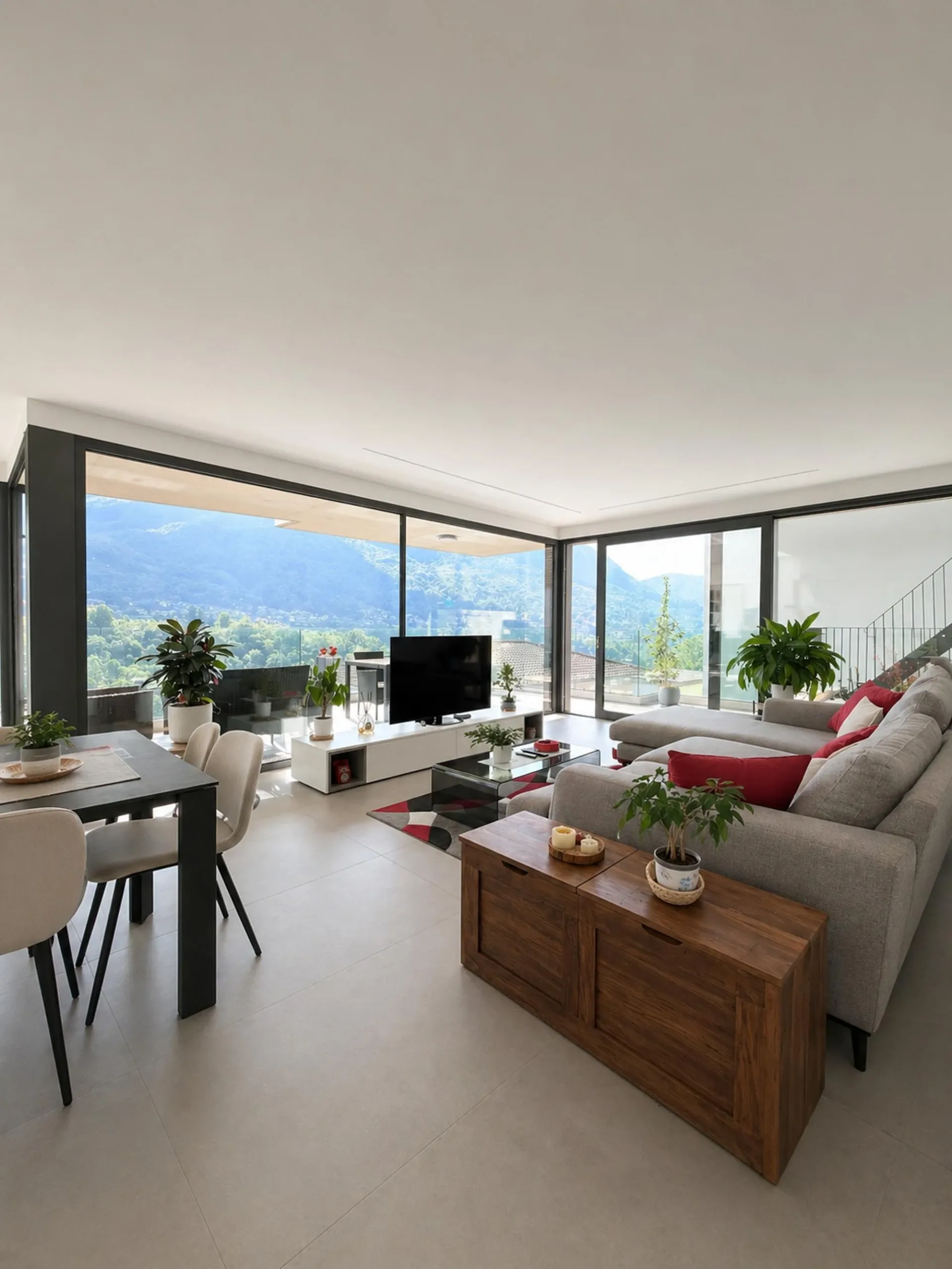 Elegante Casa Bifamiliare  – Moderna, Silenziosa e con Vista sulle Montagne