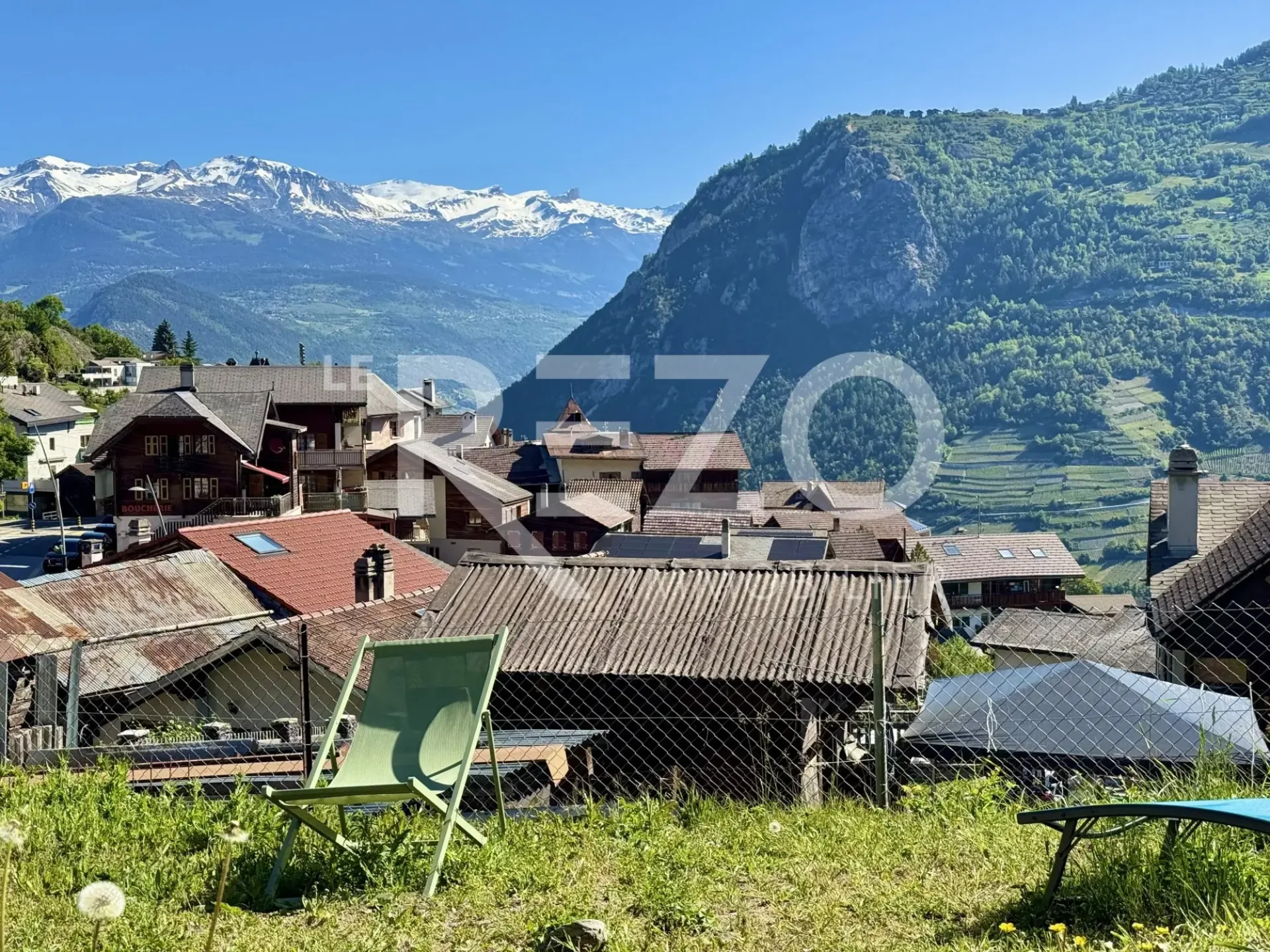 Maison de village avec superbe vue panoramique. Vex, Val d'Hérens