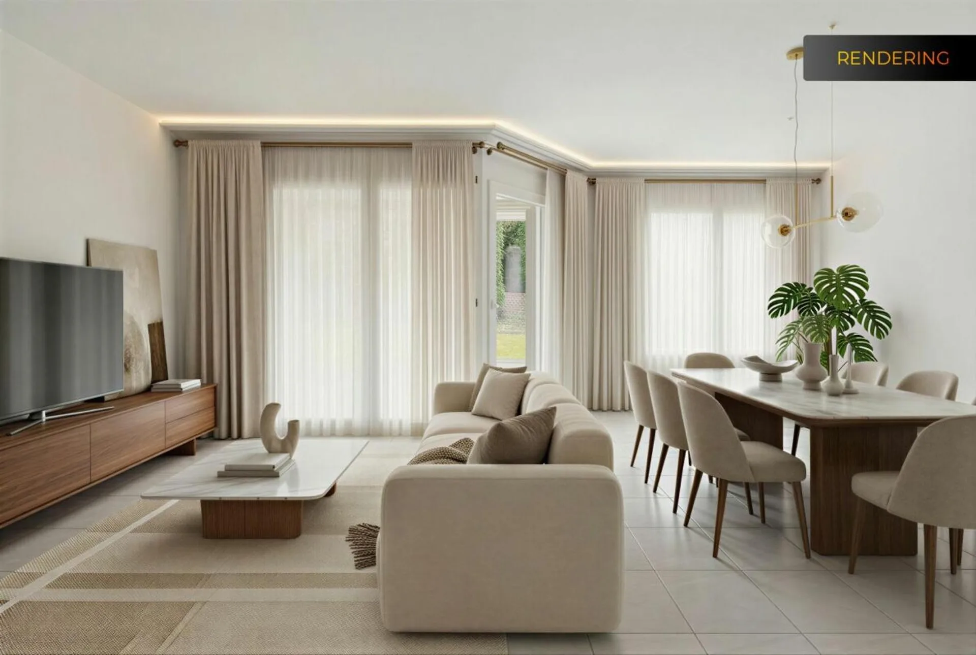 Appartement de jardin 3,5 pièces à Samstagern