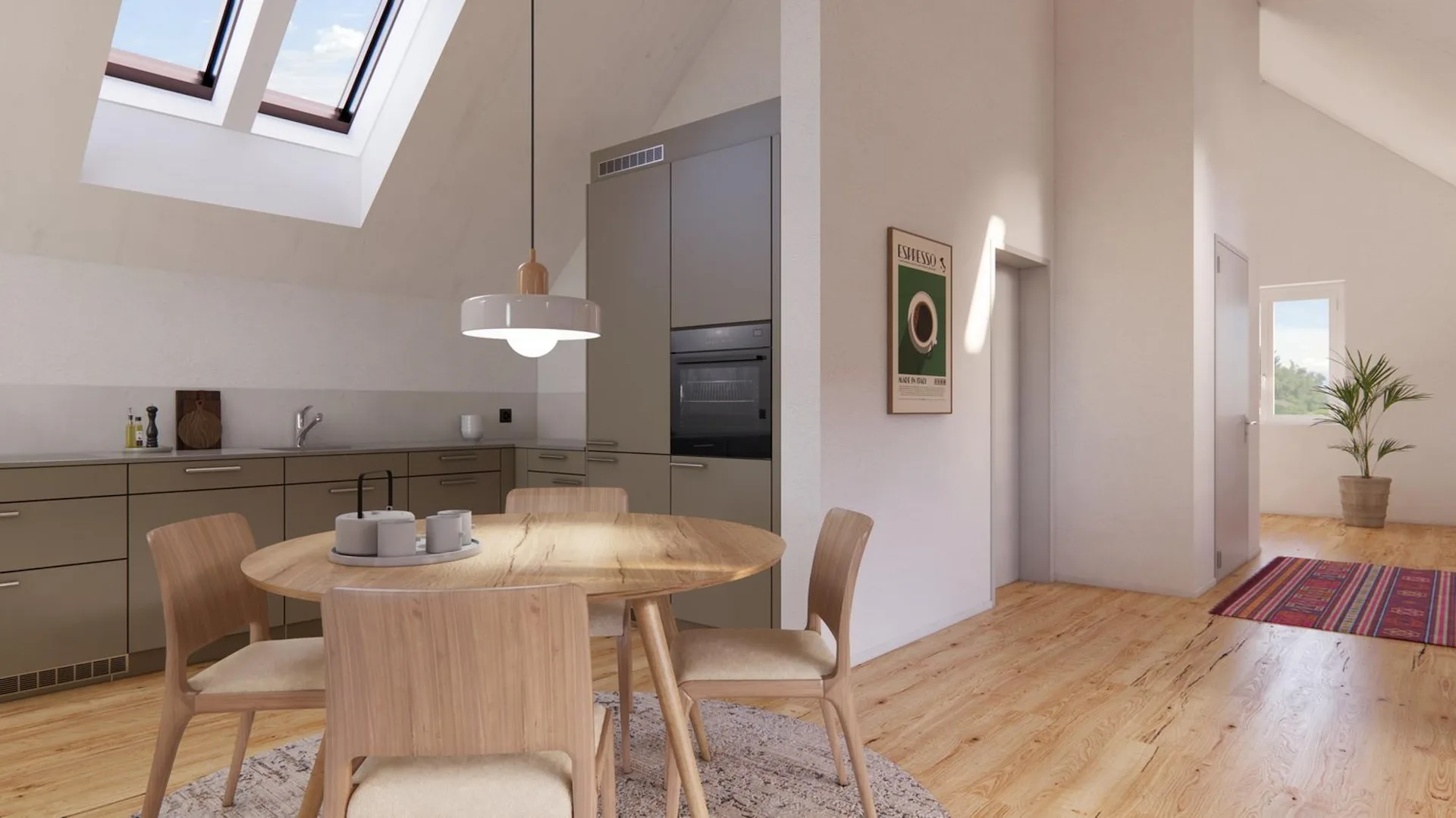 2.5-Room Attic Apartment in Opfershofen TG