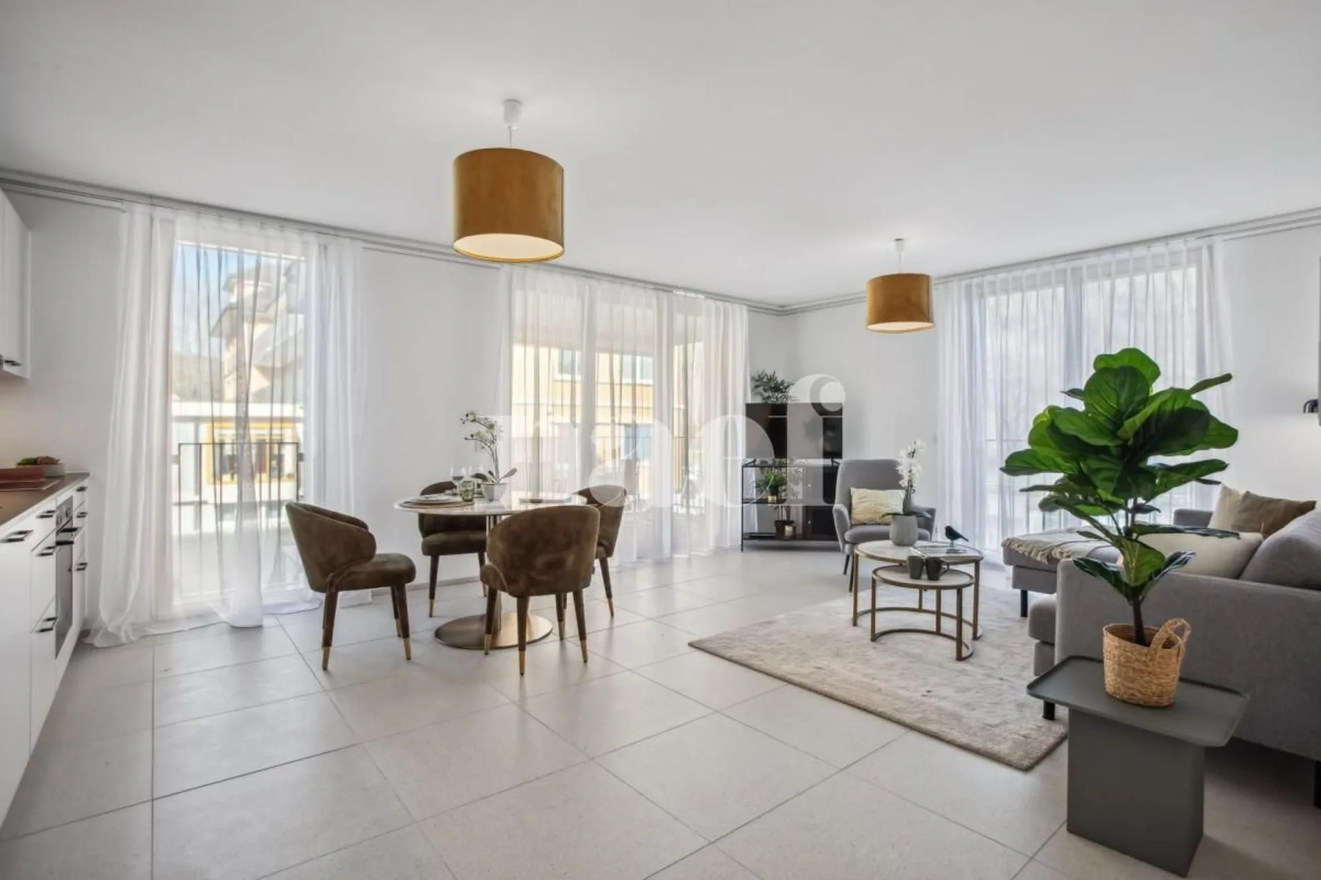 In Fleurier, geschütztes Apartment mit 2.5 Zimmern