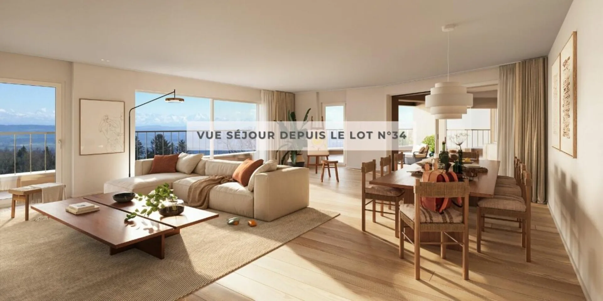 Derniers 5,5 pièces neufs avec grandes terrasses et vue sur le lac