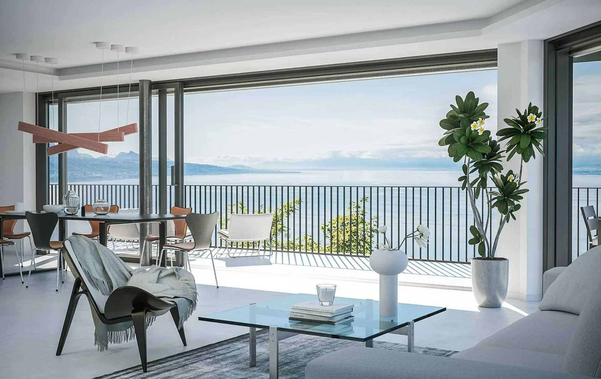 Neue 3.5-Zimmer-Wohnung im 4. Stock mit Balkon in Chexbres zum Verkauf