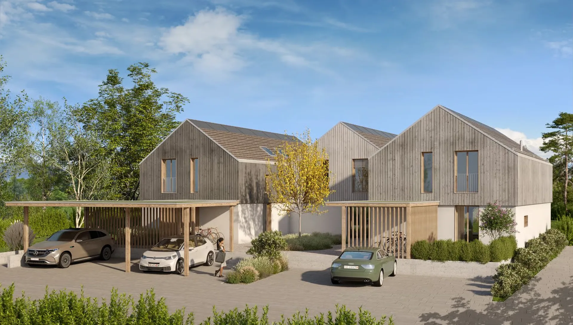 Dernière villa! 3 HABITATIONS GROUPEES THPE/2000W - Vente sur plan
