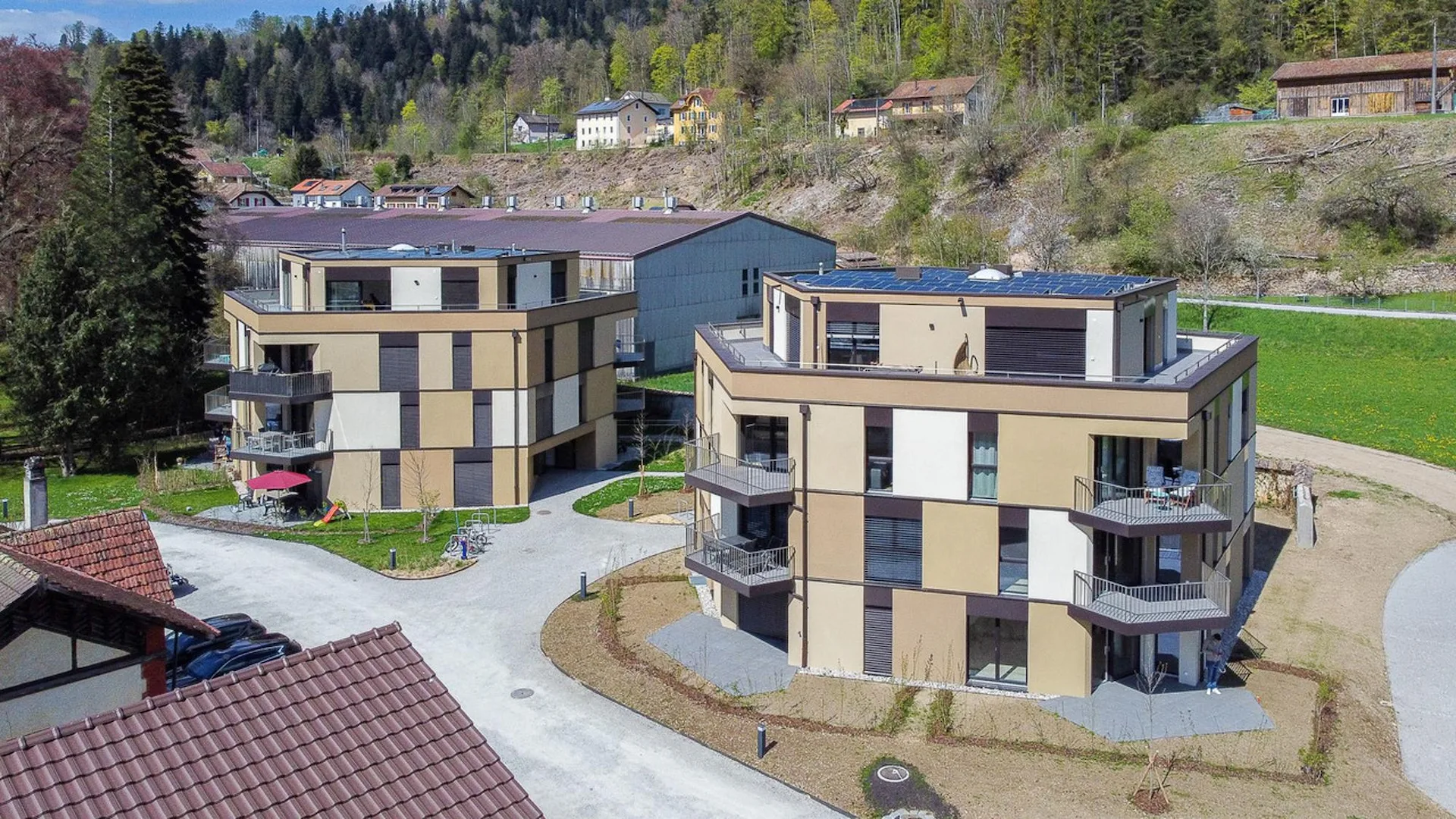 Appt PPE neuf de 2.5 pces, terrasse et jardin Campagne Pernod, lot B1