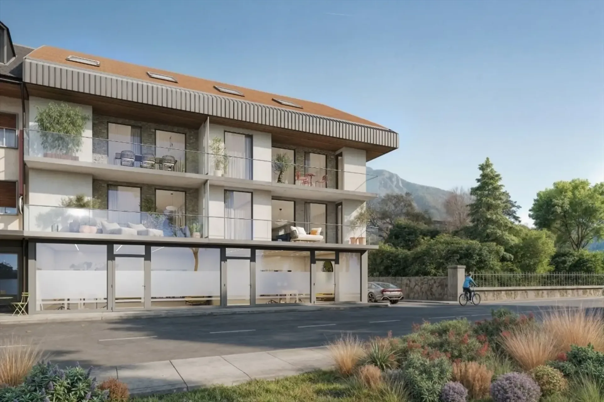 Lot A4 - Neues 3.5-Zimmer-Apartment im 1. Stock, nur wenige Schritte vom See entfernt - Gran'Rive-Projekt - Zu verkaufen in Villeneuve