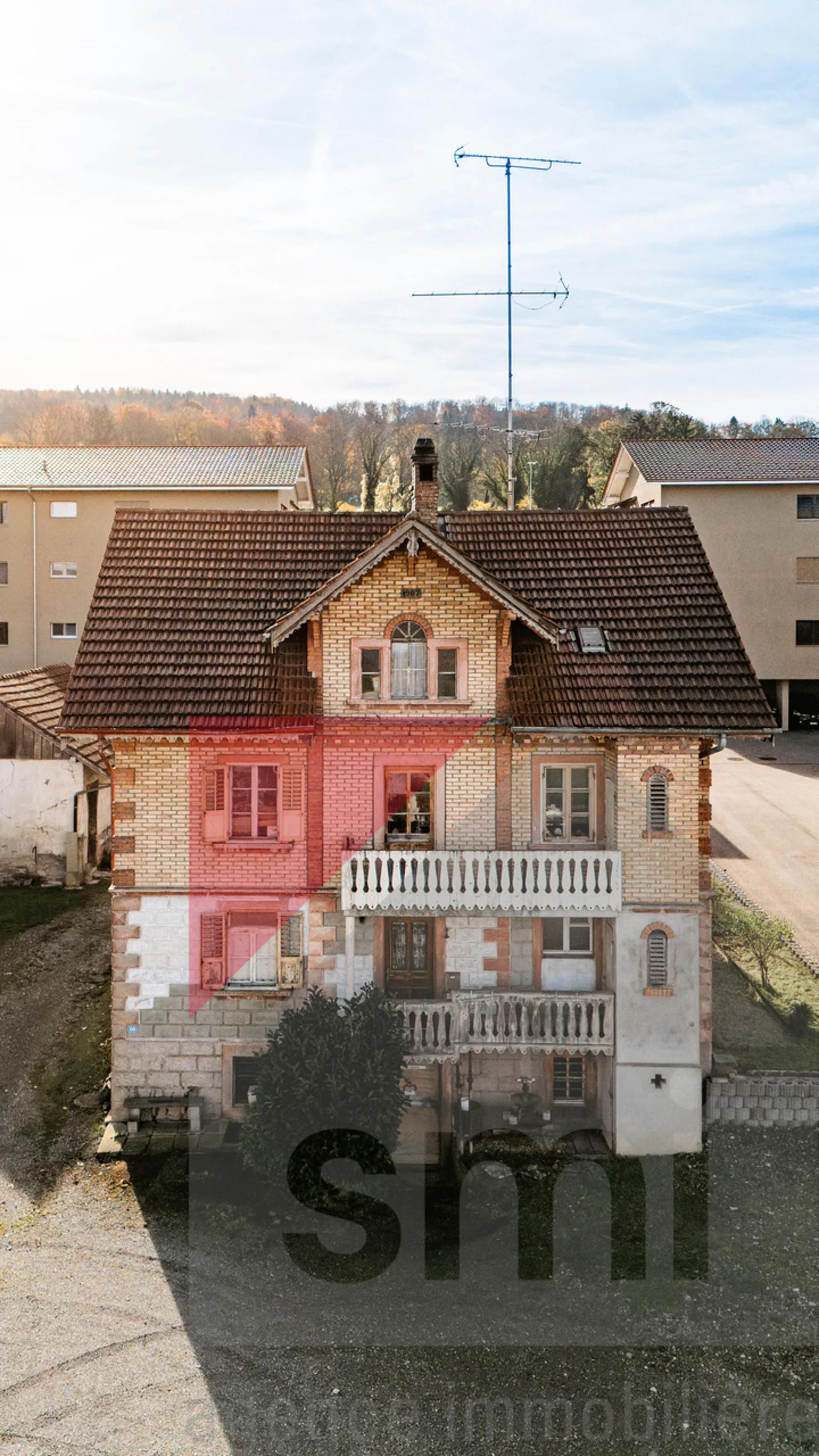 Maison villageoise de caractère s/une parcelle de 1005m2 zone centre