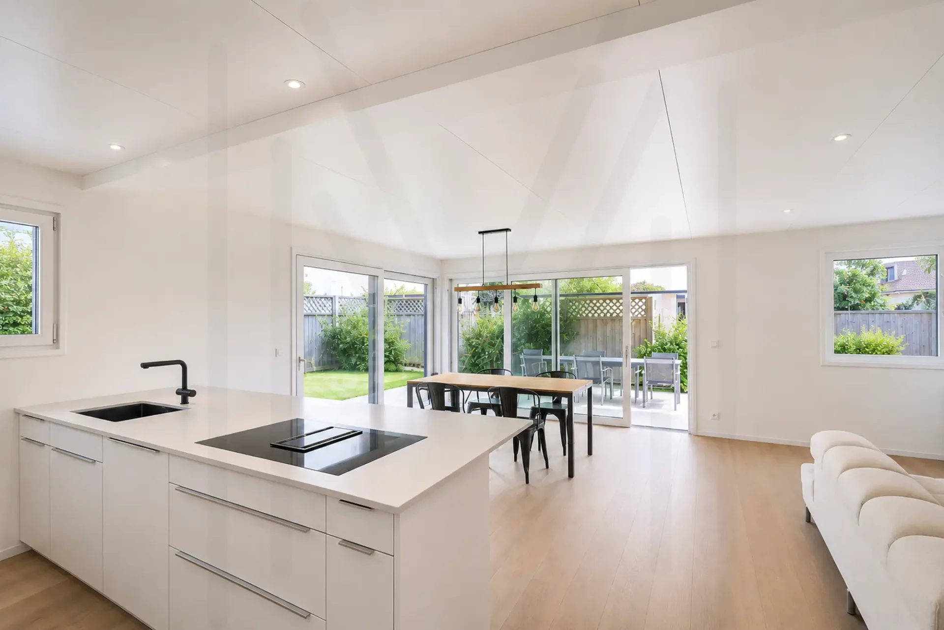 Magnifique maison jumelée contemporaine construction bois de 4,5 pièces avec terrasse et jardin privatif !