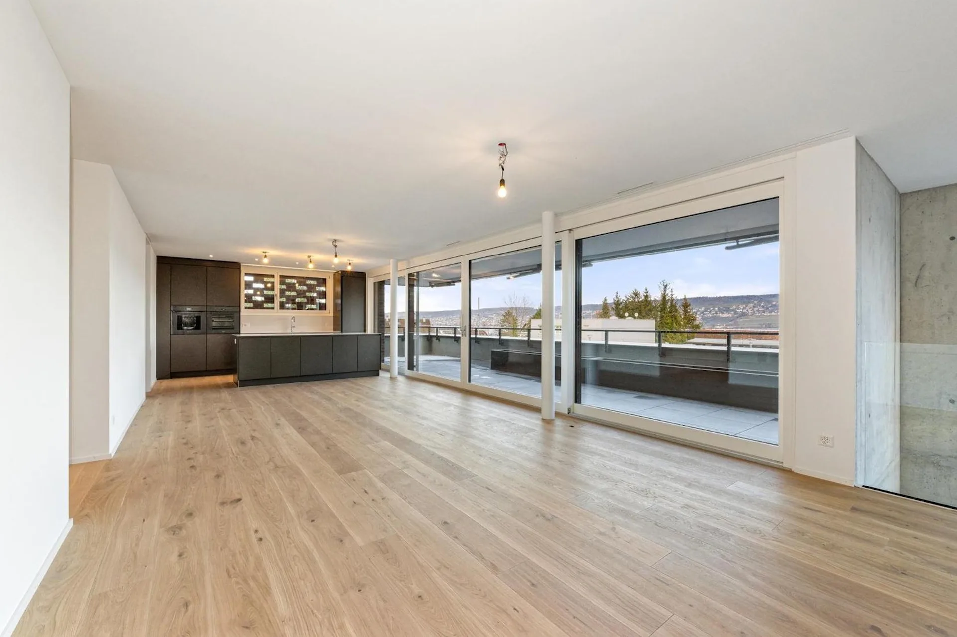 Moderne 4.5-Zimmer-Terrassenwohnung in Oberrieden mit Seeblick
