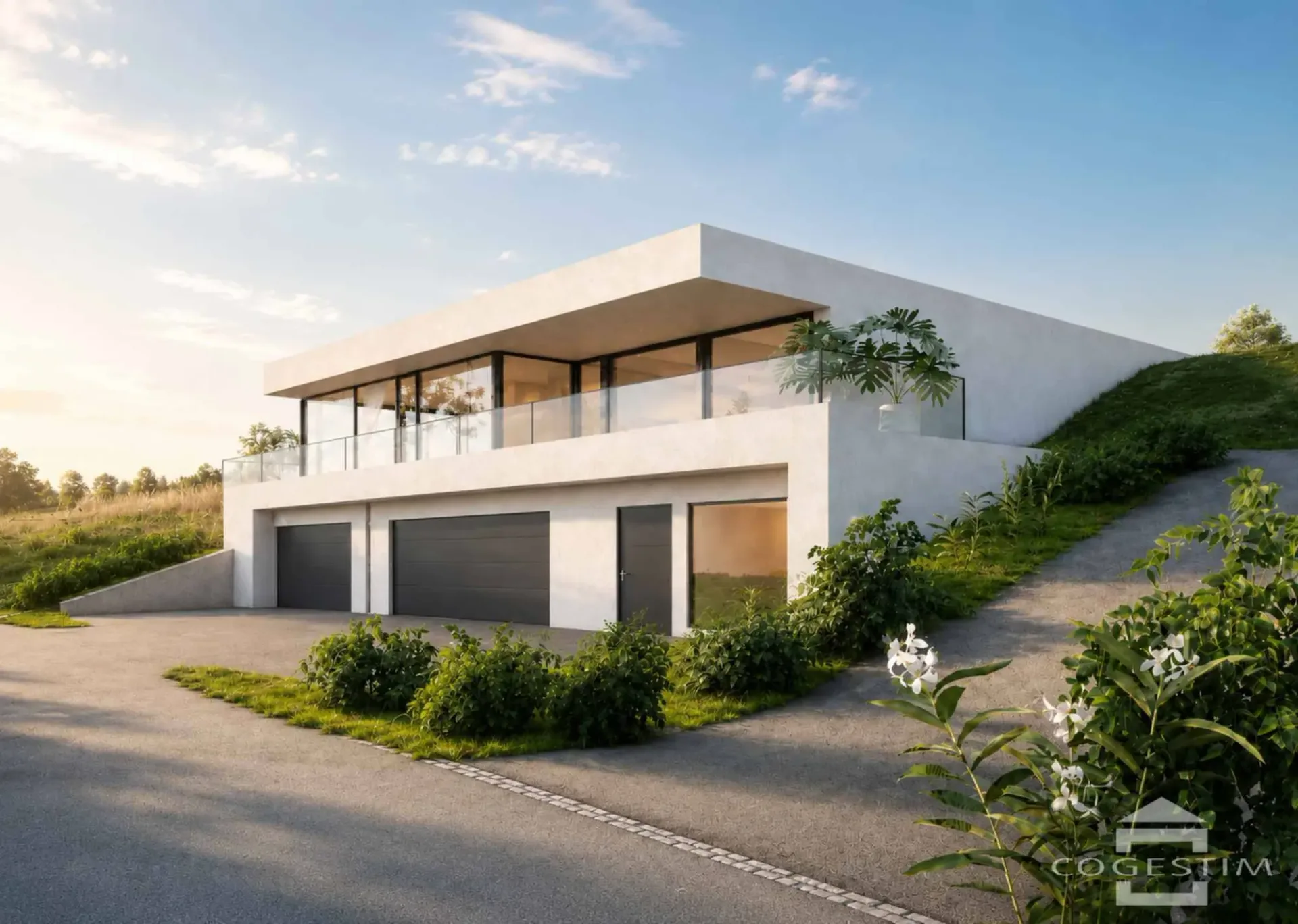 Einzelvilla mit Seeblick