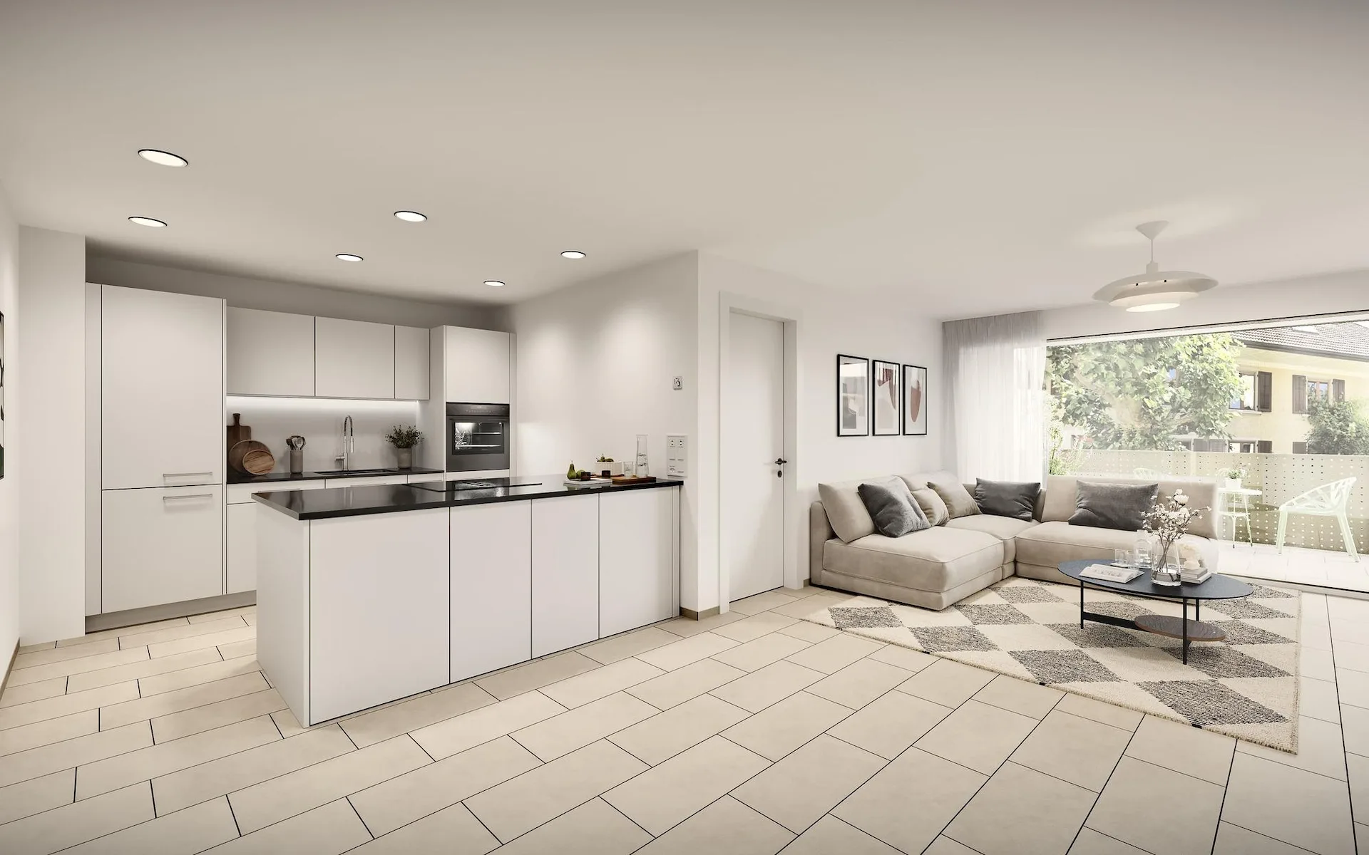 Moderne 3.5-Zimmer Wohnung mit Balkon in Stüsslingen