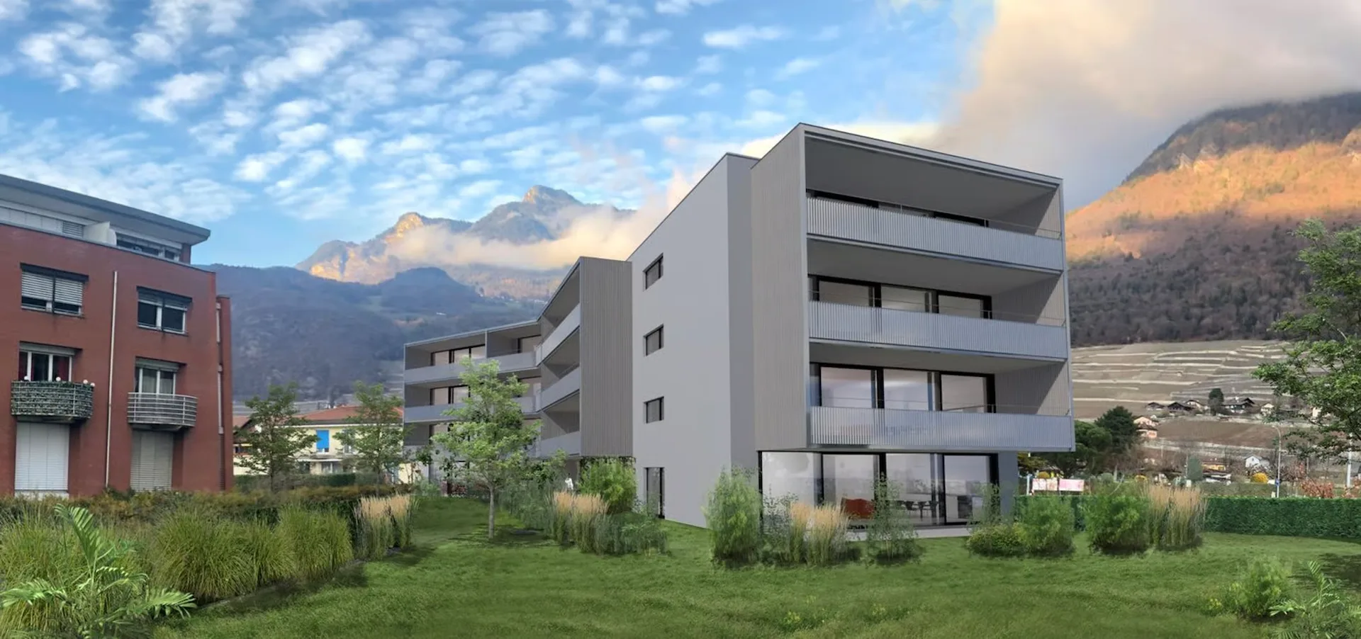 Moderne 3, 5-Zimmer-Wohnung mit großem Balkon