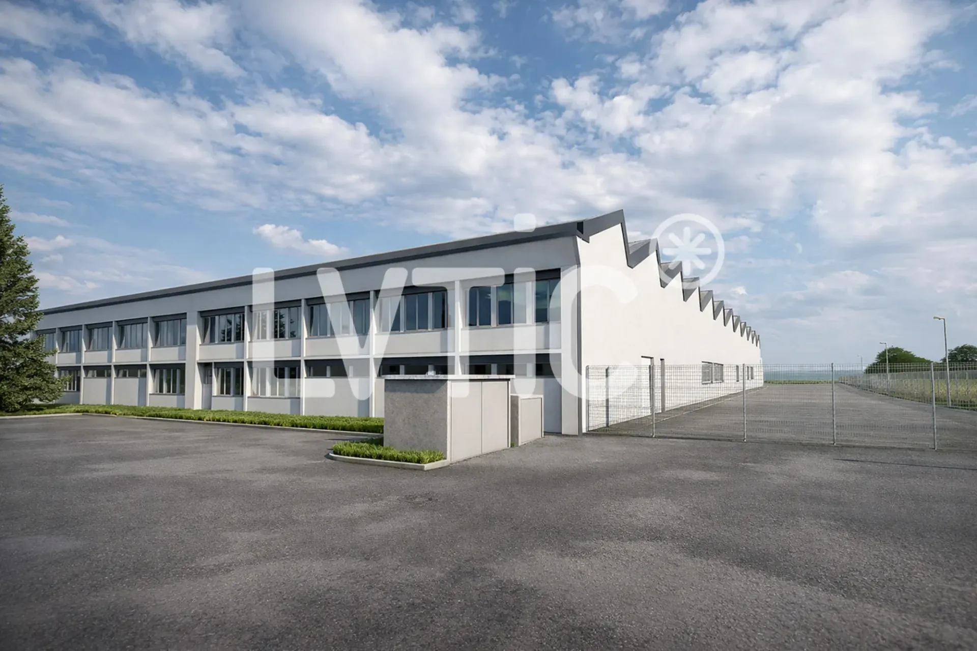 Industriehalle und Büros von 3000 m2, aufteilbar, zur Miete in Avenches