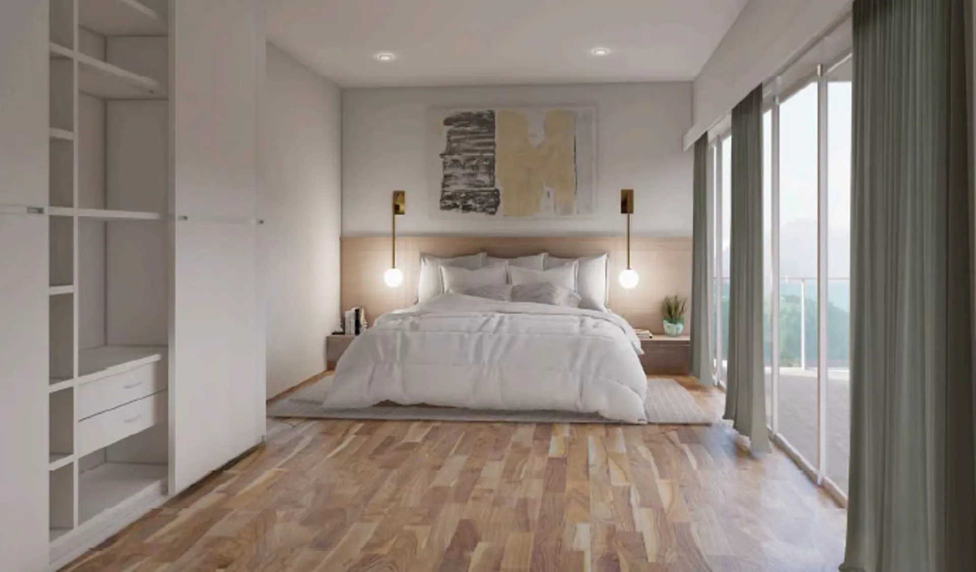 Wohnung mit 3.5 Zimmern auf Plan mit Terrasse - Les Terrasses à Willy
