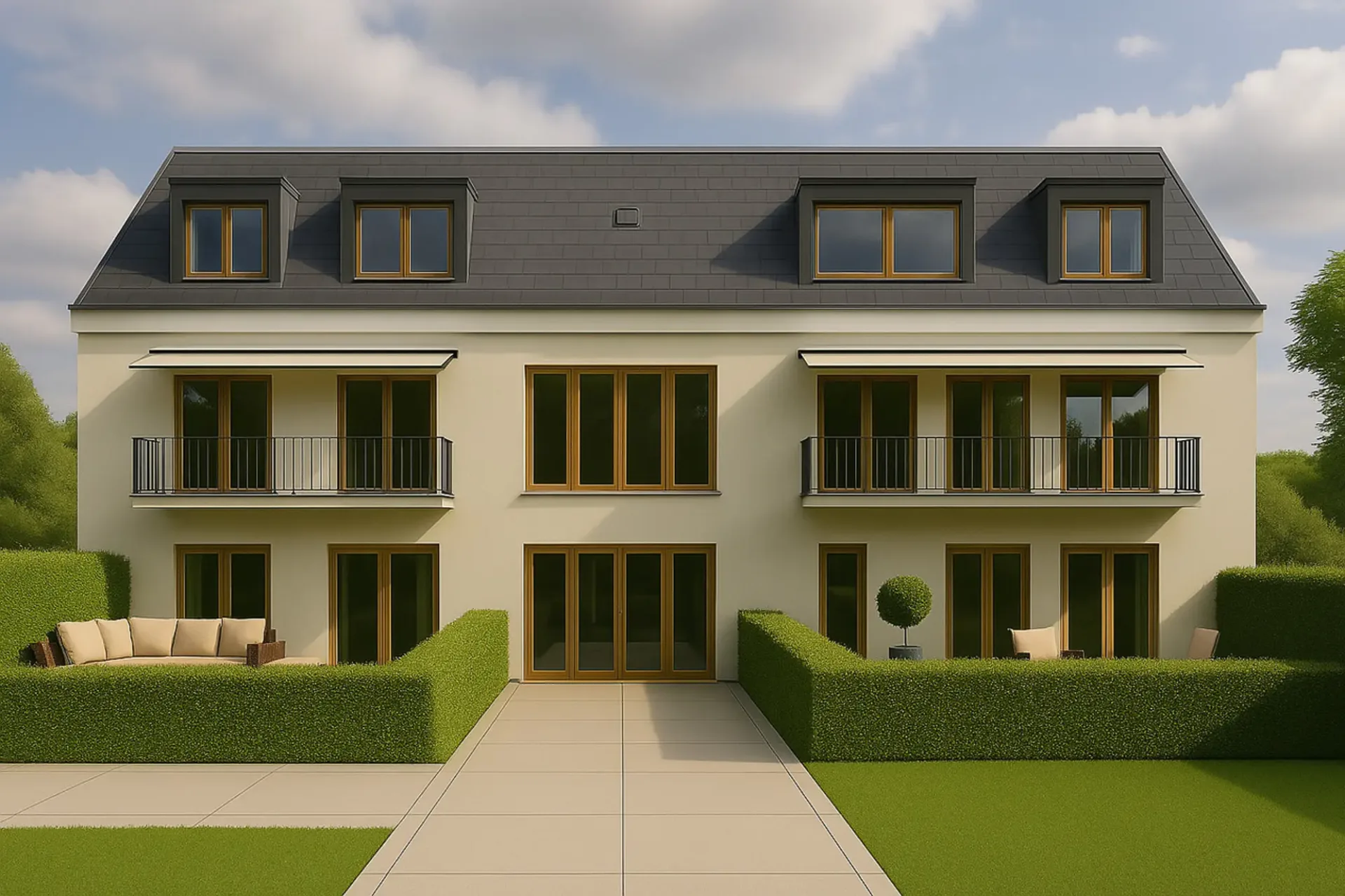 Début des travaux imminent! Bel appartement de 4,5 pièces avec jardins