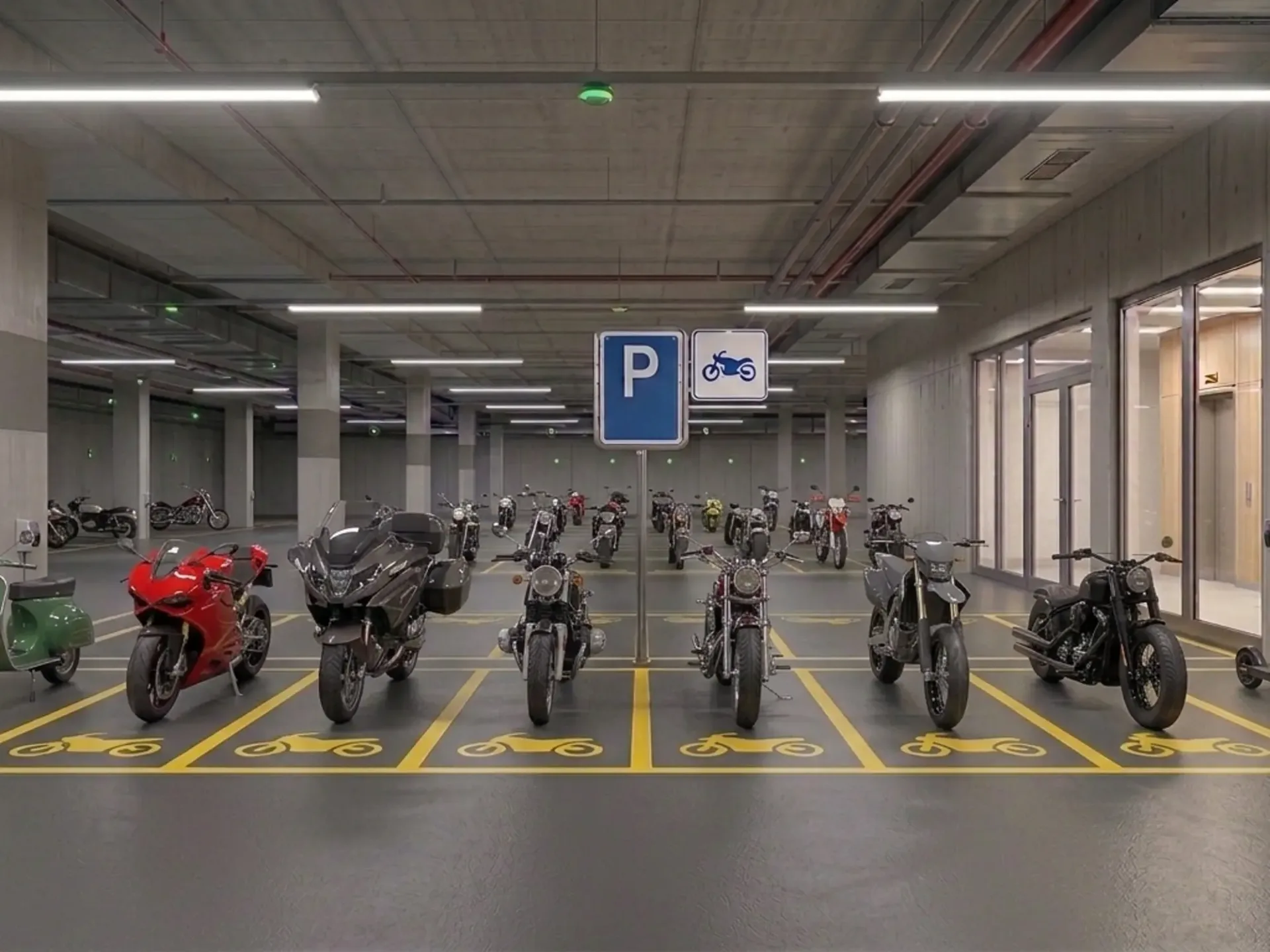 Motorrad-Einstellplatz in Muttenz  trocken & geschützt