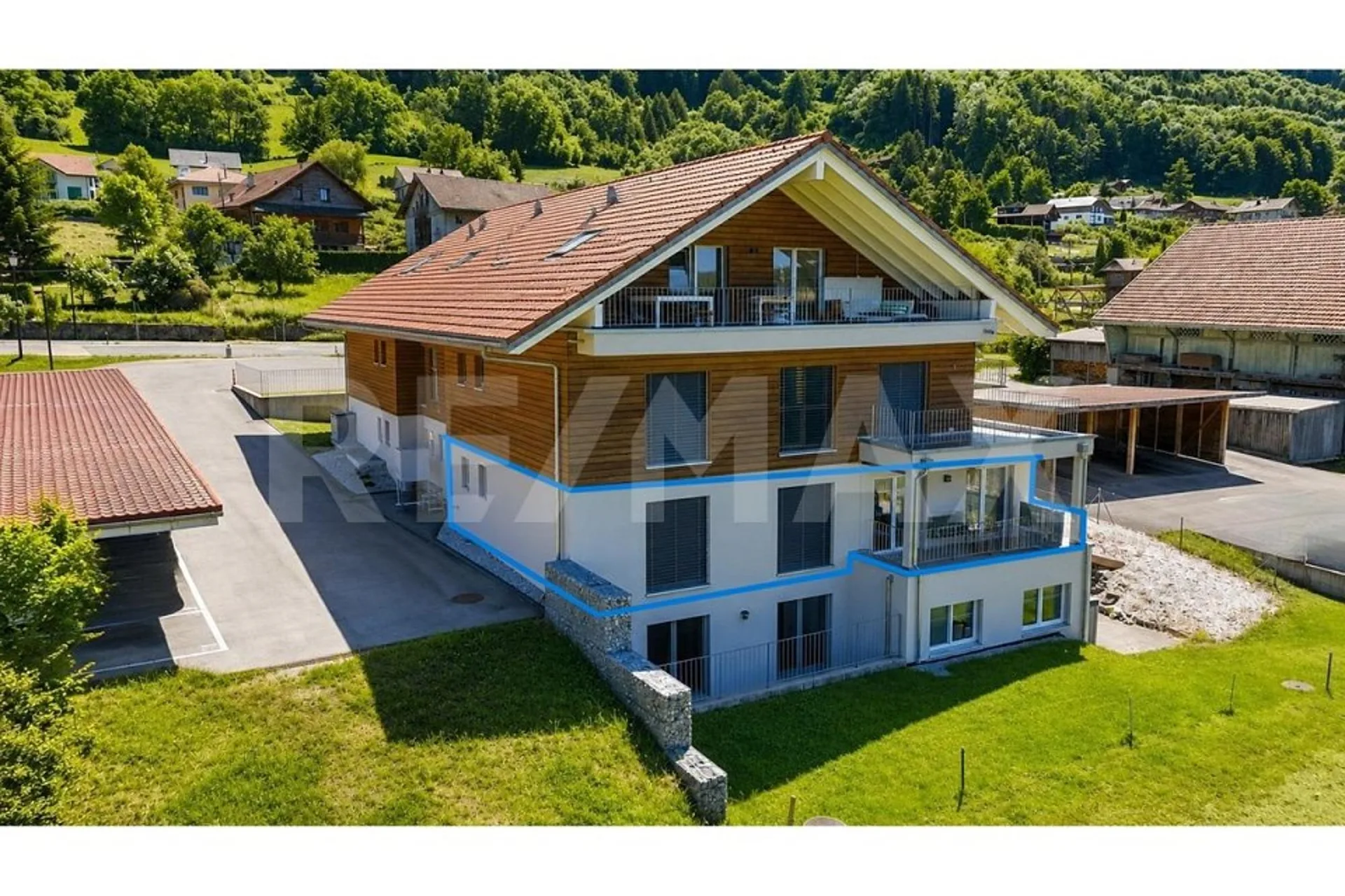 Magnifique appartement de 3,5 pièces avec vue sur le lac de la Gruyère