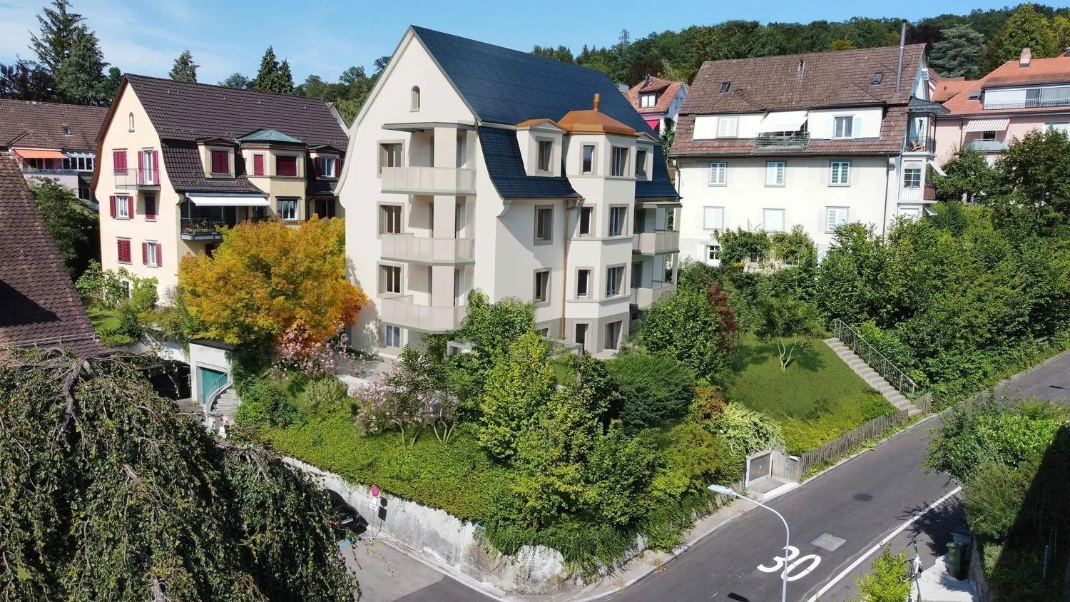 Wohnen mit Sicht auf den Hausberg von Zürich