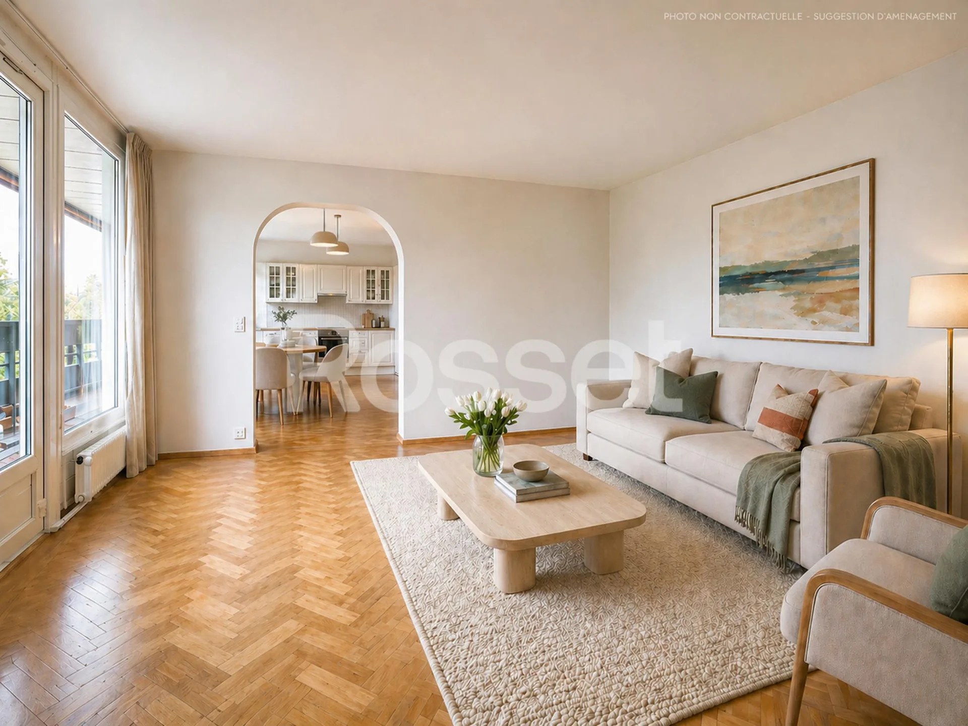 Schönes Apartment mit großer Terrasse im Herzen der Trois Chênes