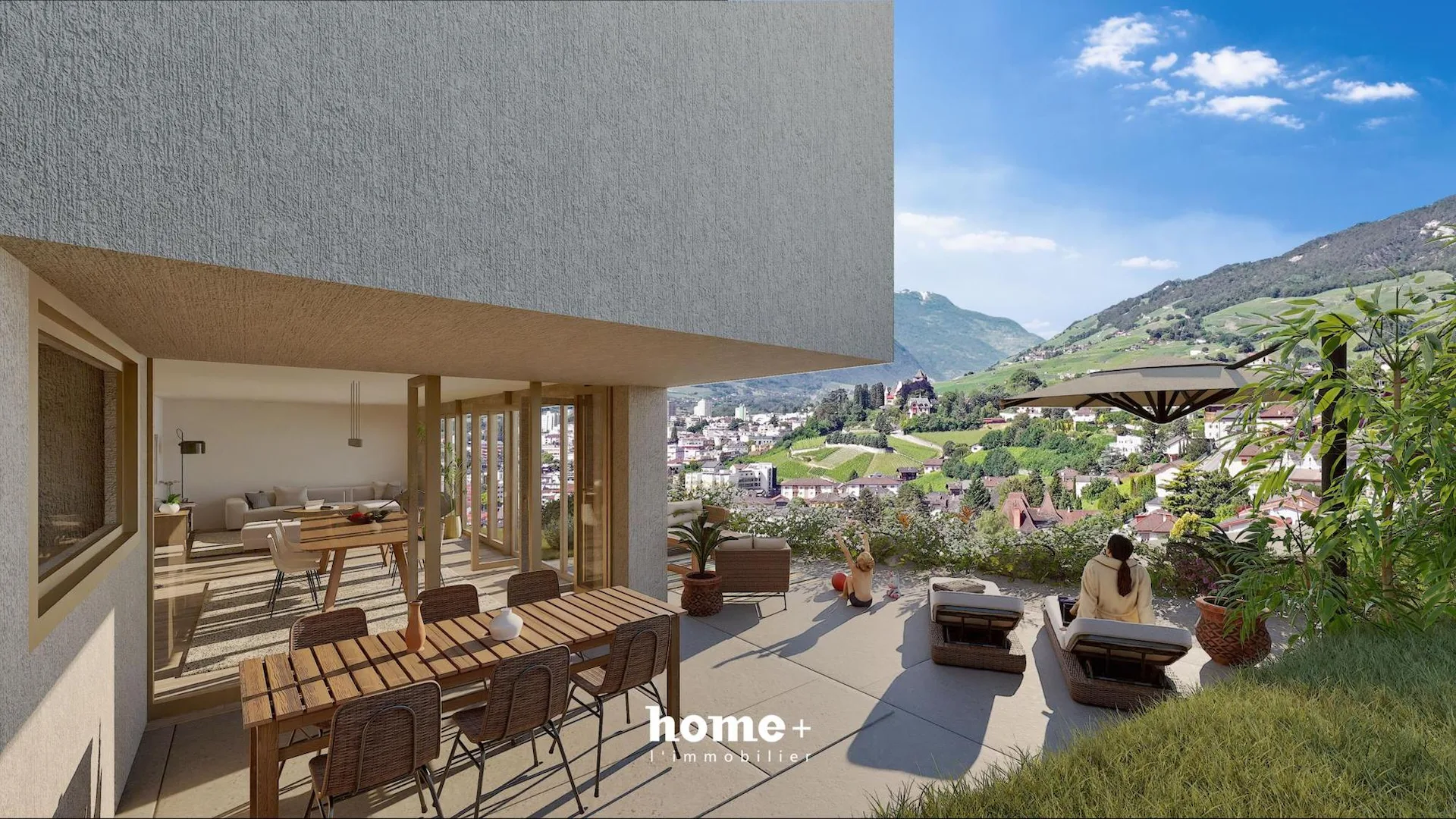 Neue Vermarktung von 5 einzelnen Villen mit außergewöhnlichem Blick in Veyras