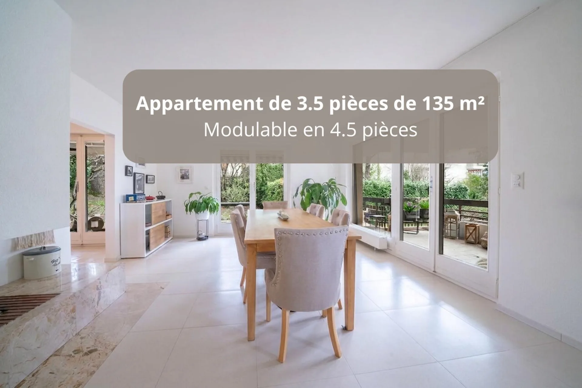 Appartamento di 3,5 locali con 135 m2 e giardino
