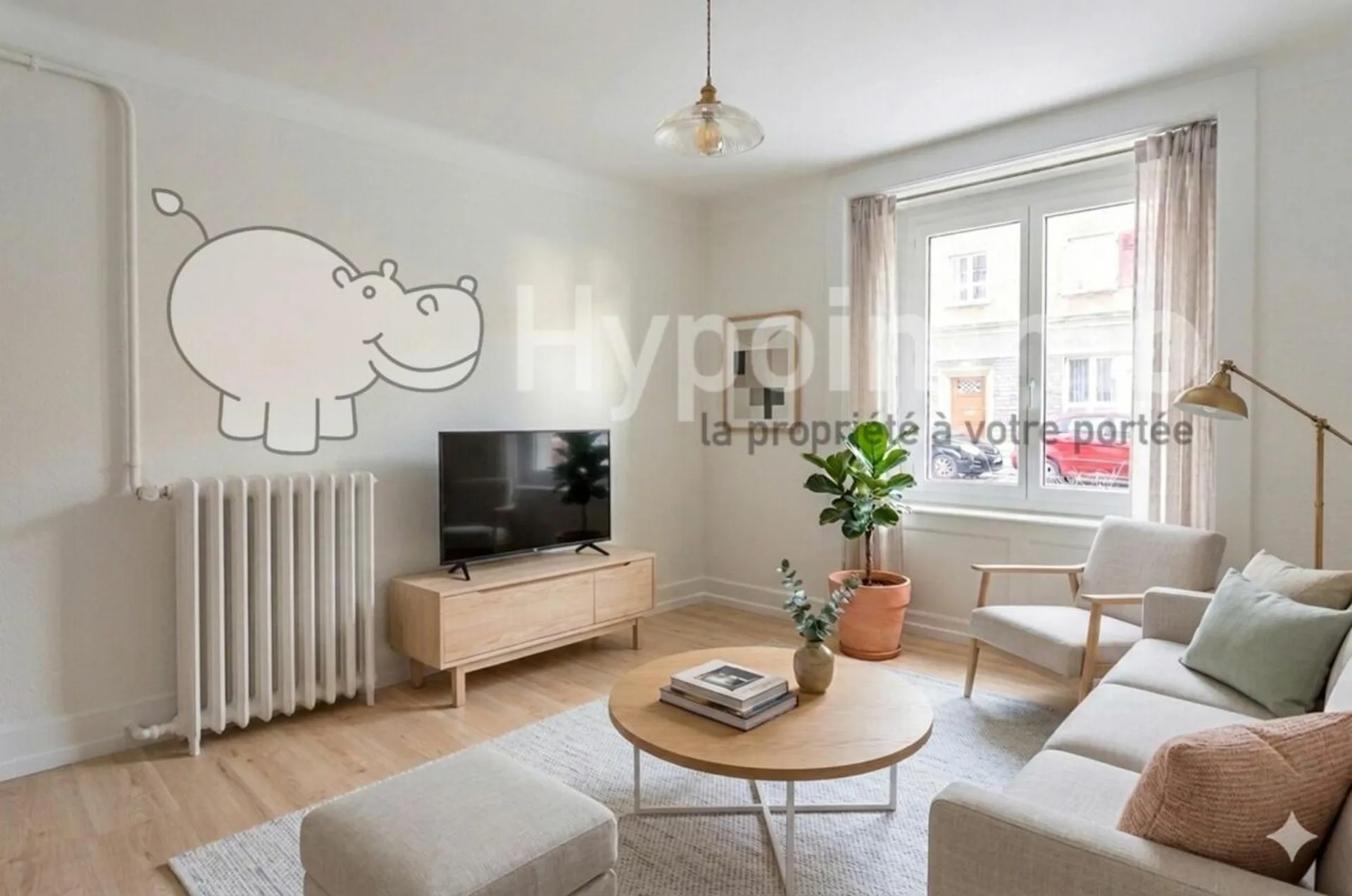Beautiful 3-room apartment on the ground floor