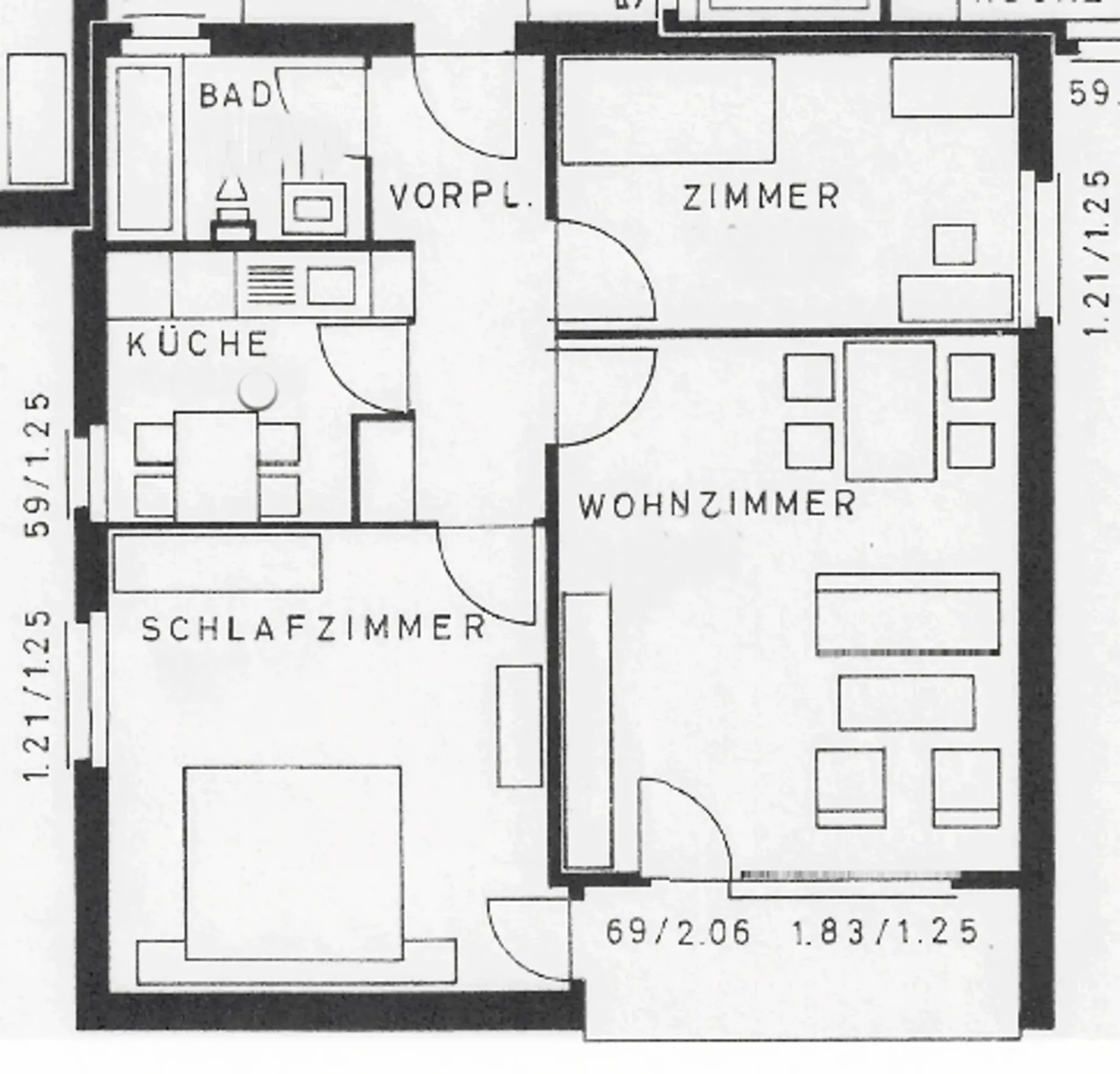 Moderne 3.5-Zimmer-Wohnung mit Balkon und Aussicht in Oftringen