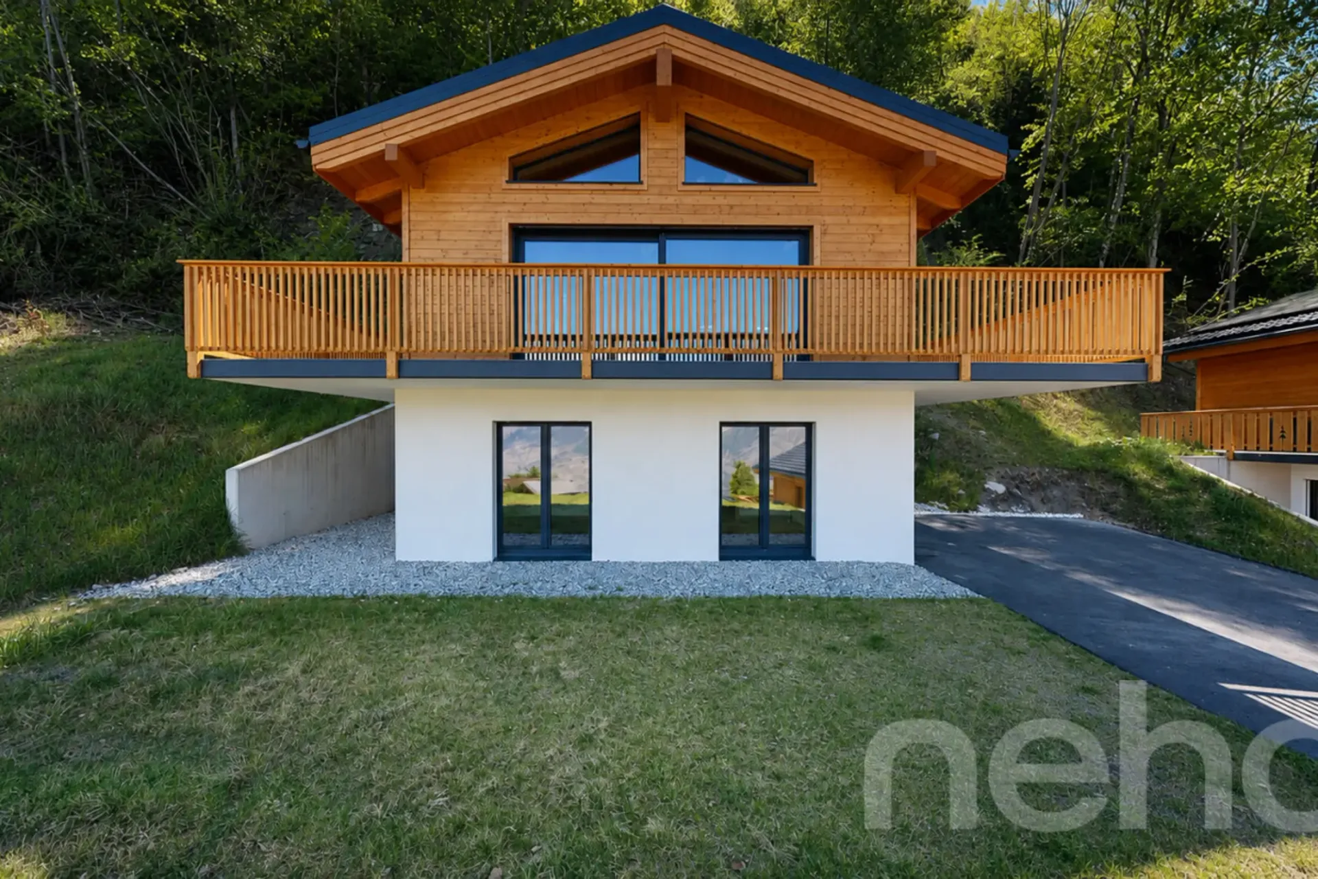 Exclusif: Chalet individuel de 2024 dans les hauts de Saxon
