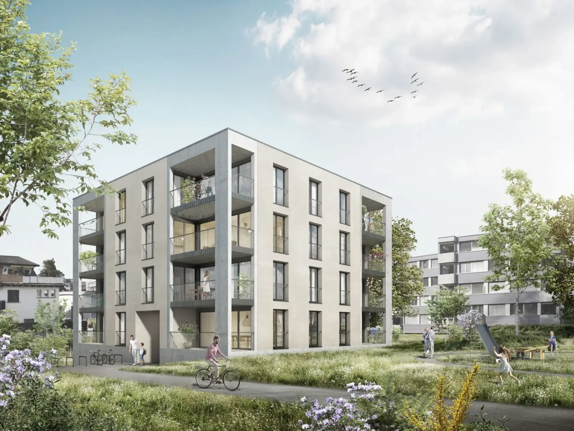 Neubau - mit grüner Umschwung