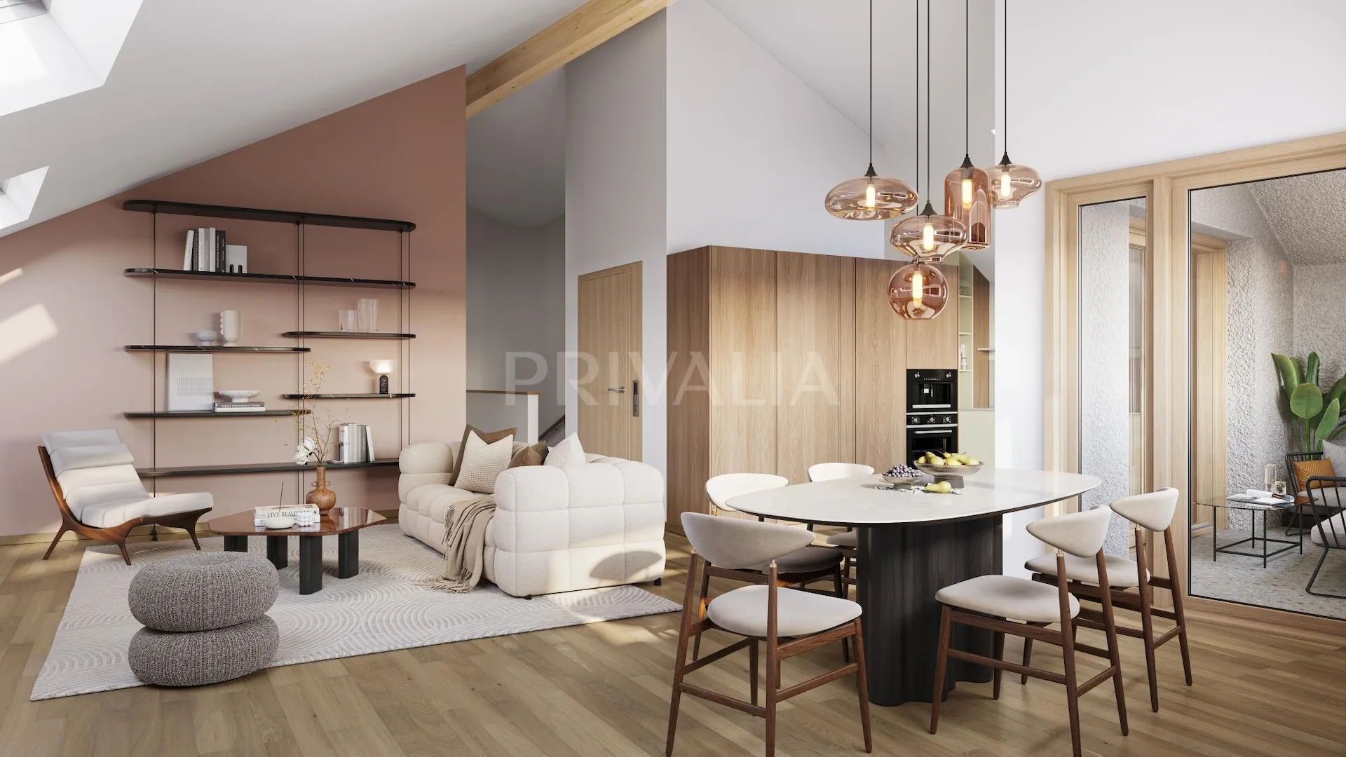 NEU: Neubau-Projekt Le Hameau du Bourg - Charmantes 4-Zimmer-Wohnung unter dem Dach mit Loggia