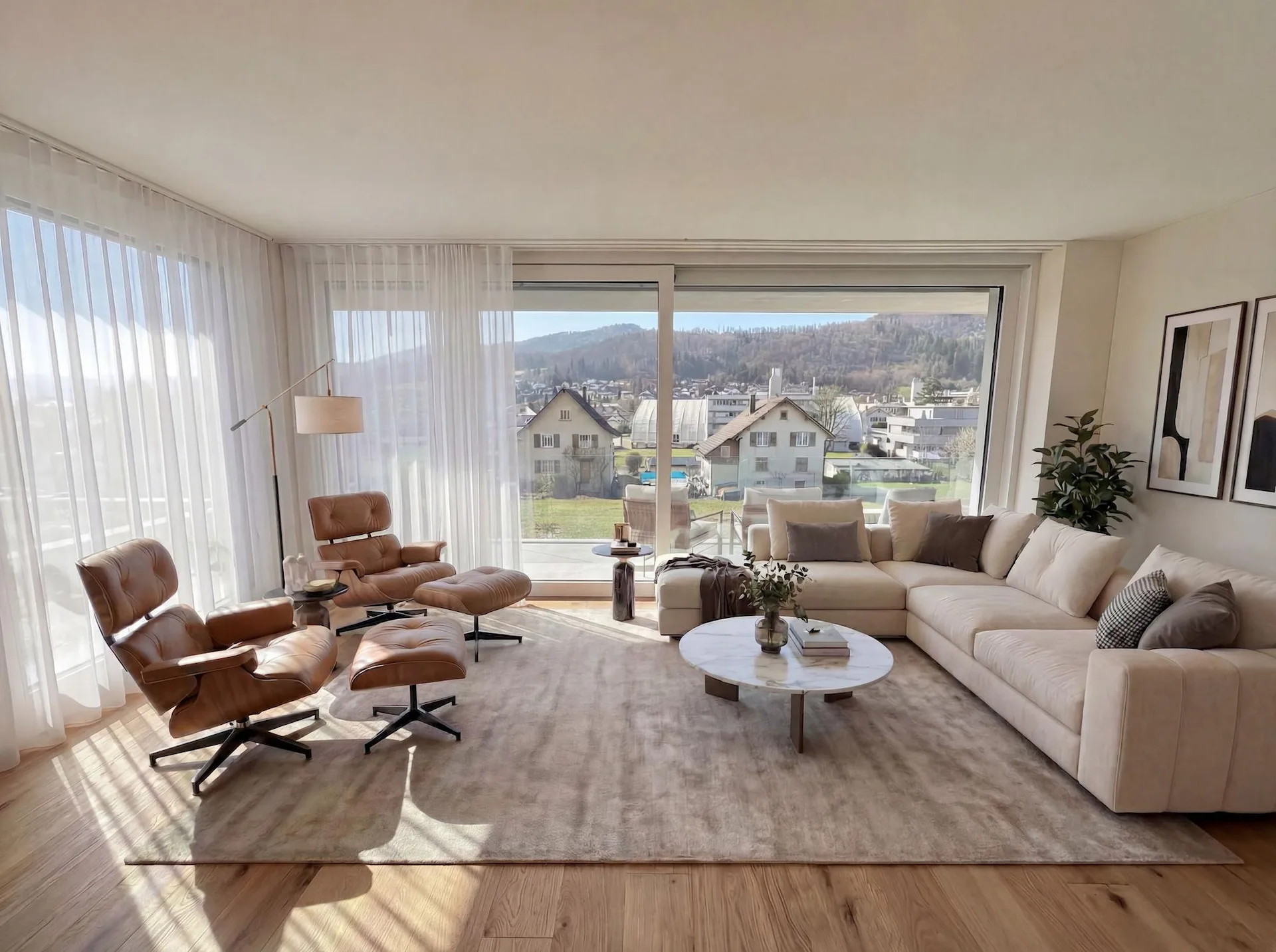 Exklusives 5.5-Zimmer-Neubau-Doppeleinfamilienhaus mit zwei Einstellplätzen