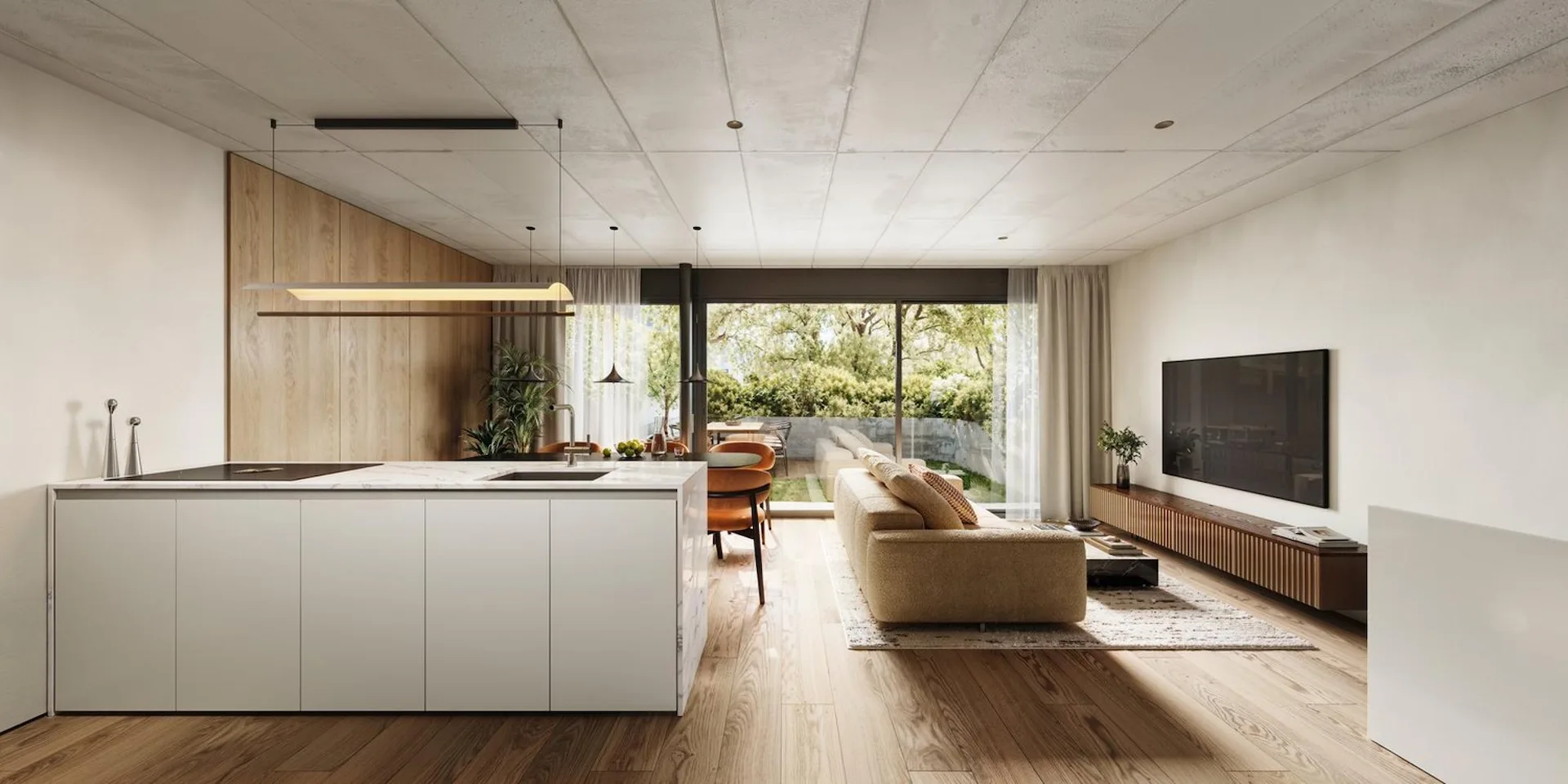 Neubau Attikawohnung mit 96m2 Wohnfläche und 40m2 Terrasse über den Dächern Basel