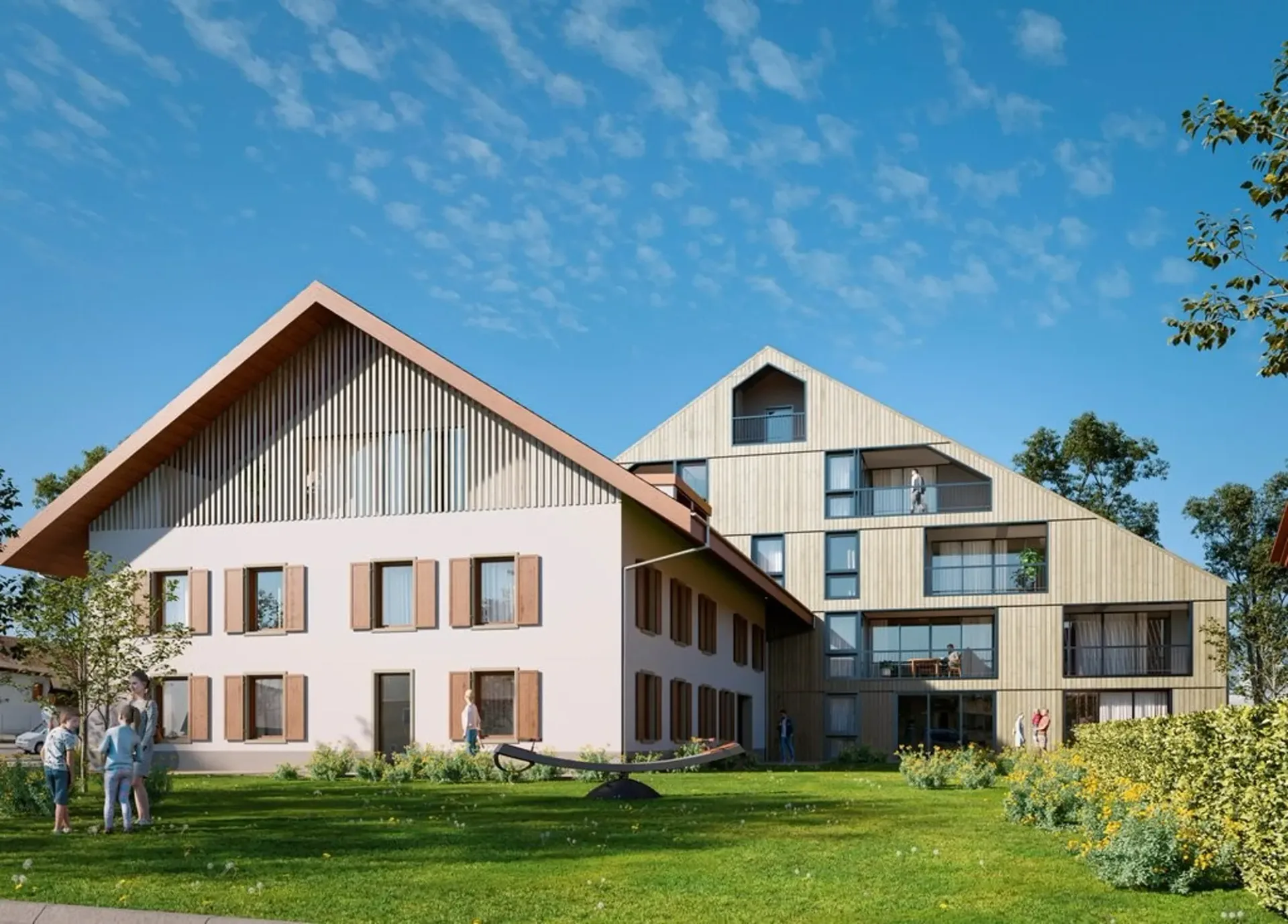 PAYERNE (VD) - 4.5 pièces au rez et au 2ème étage