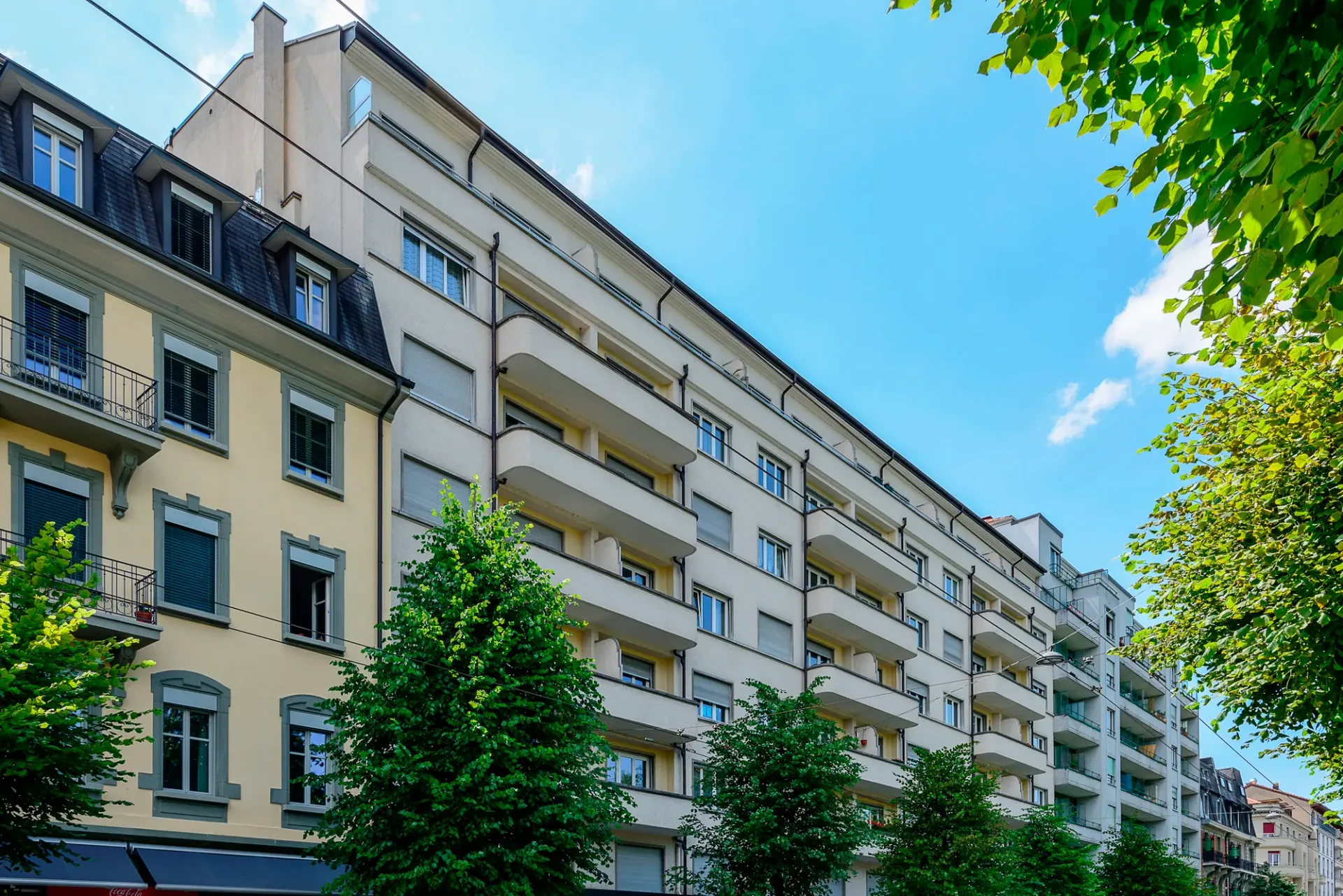 Sur la principale artère de Fribourg