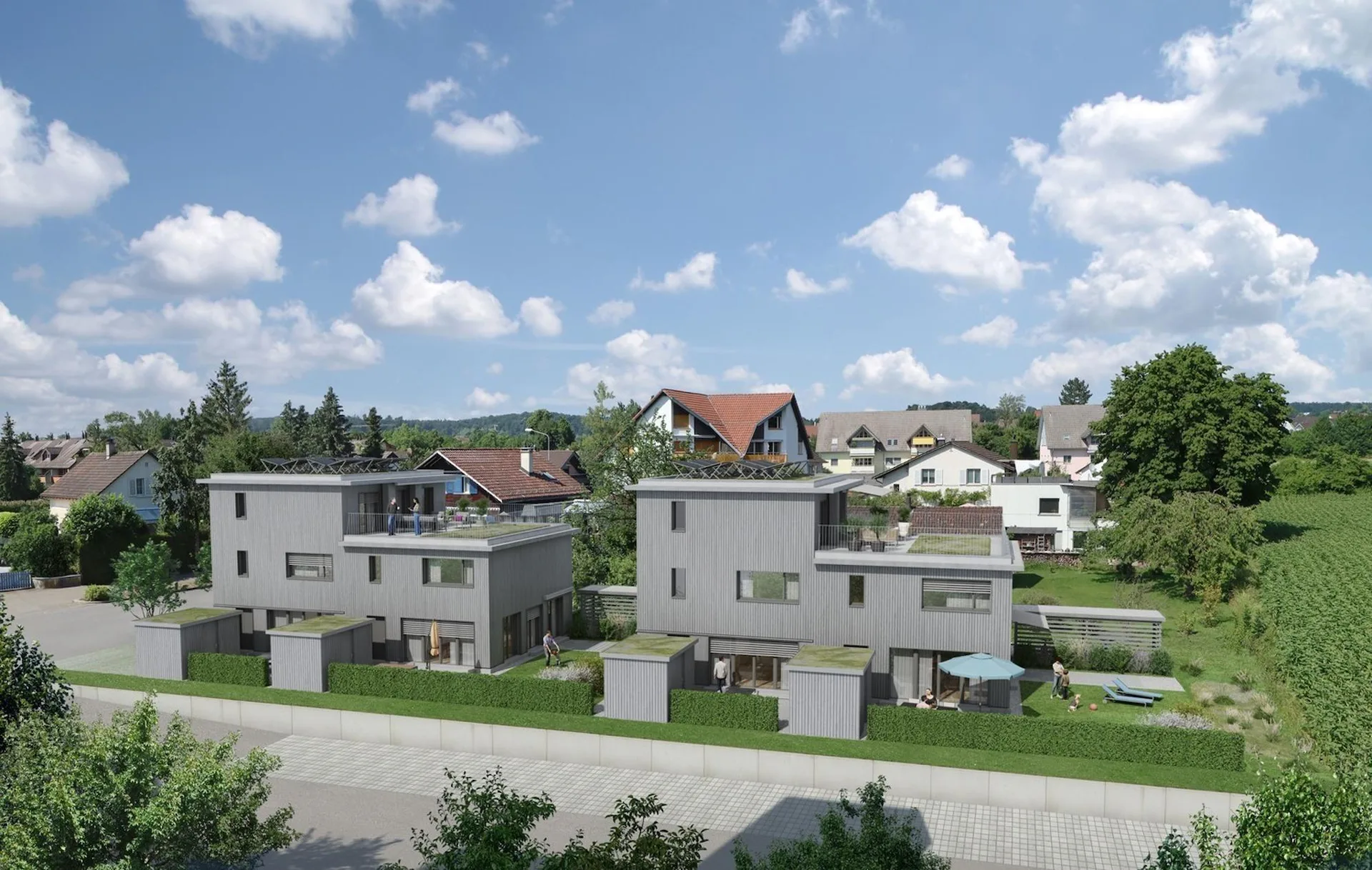 Lichtdurchfluteter 5.5-Zimmer-Hausteil mit grosser Terrasse