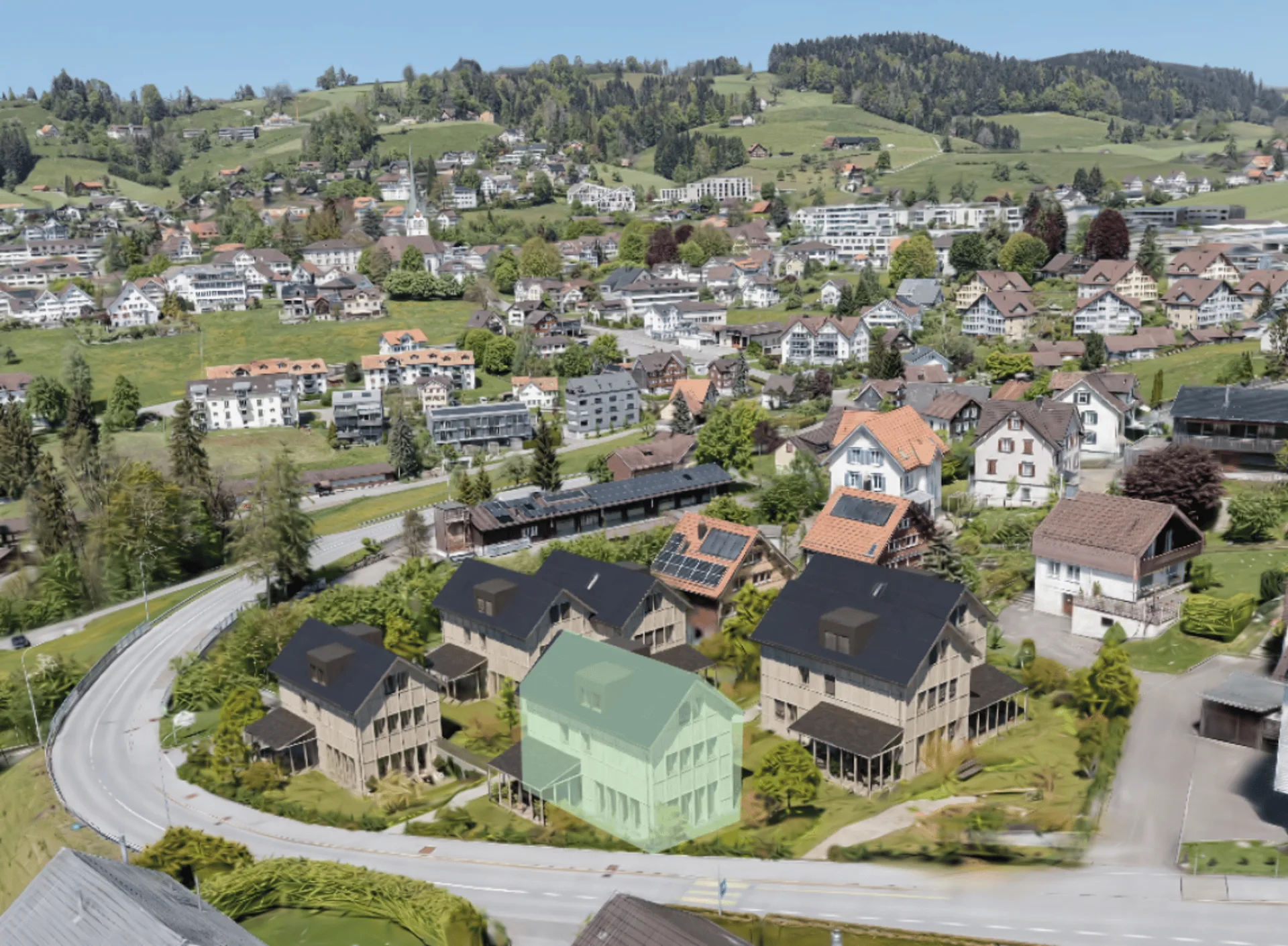NEUBAU: Freistehendes 6.5-Zimmer-Einfamilienhaus mit direktem Tiefgaragenzugang im Familienquartier «Bächli» Teufen (Haus D)
