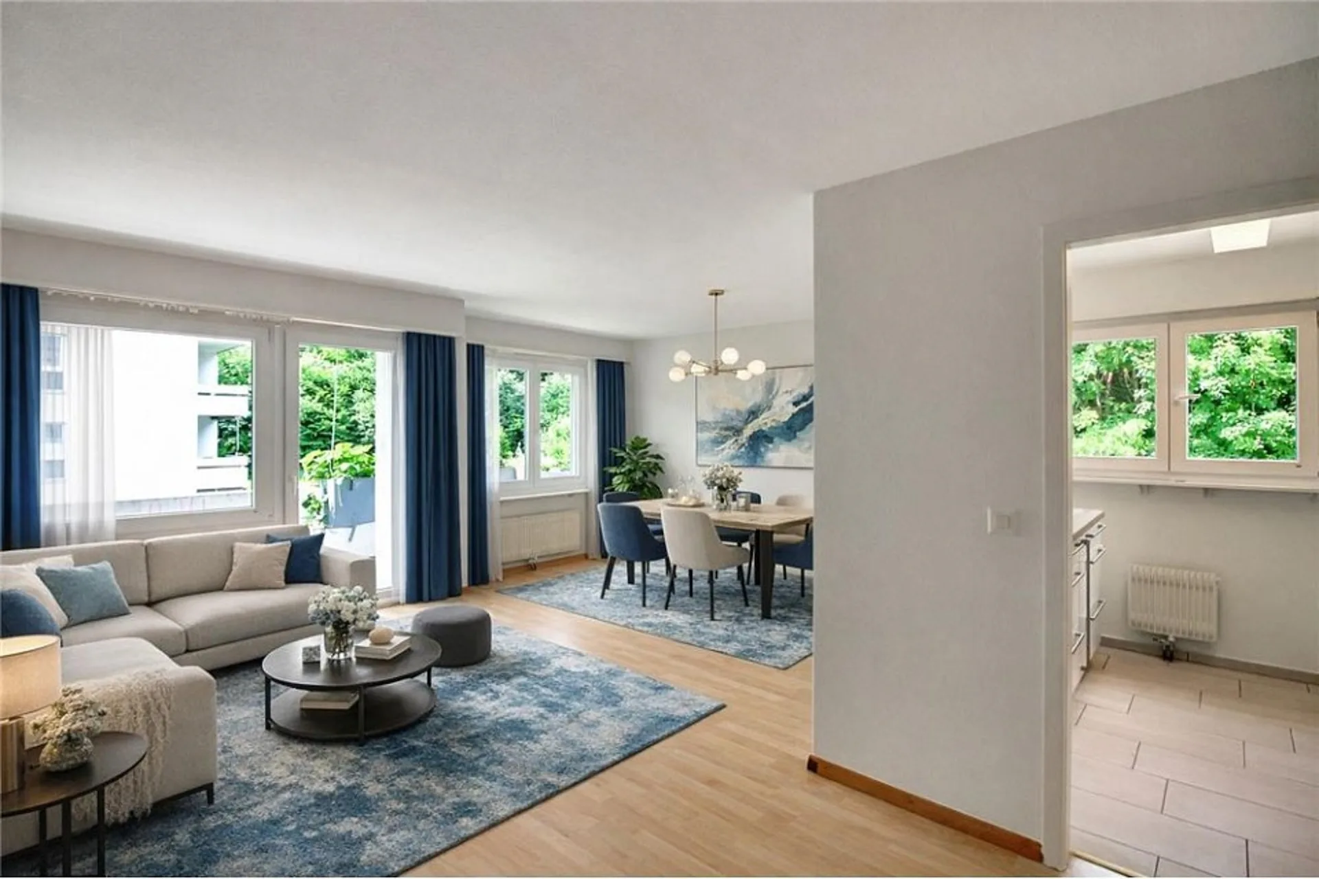 4½ Zimmer Eigentumswohnung mit Balkon an idyllischer Waldrandlage