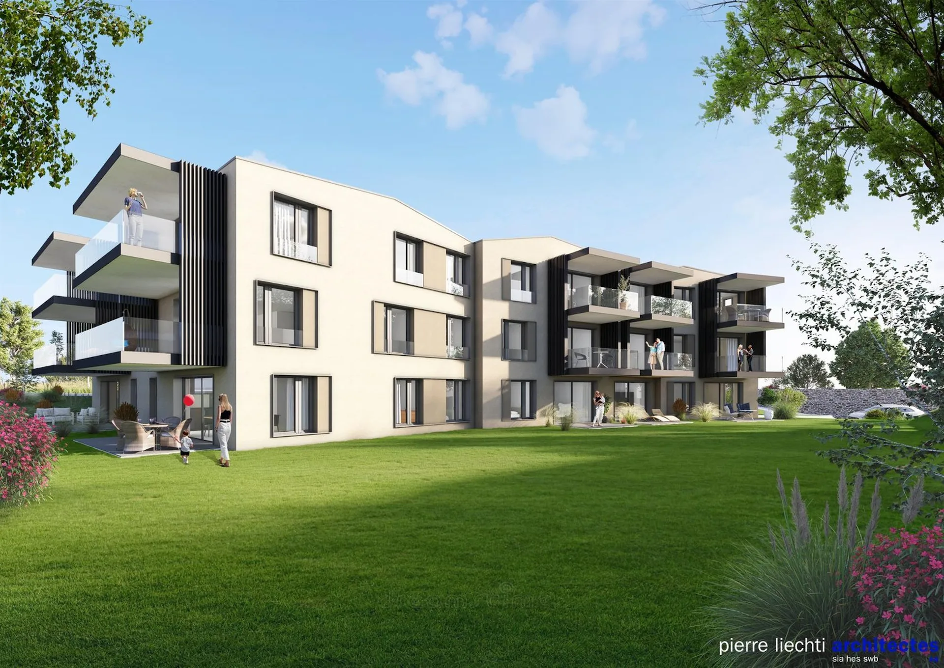 Wohnung mit 3.5 Zimmern und Loggia in Cortaillod