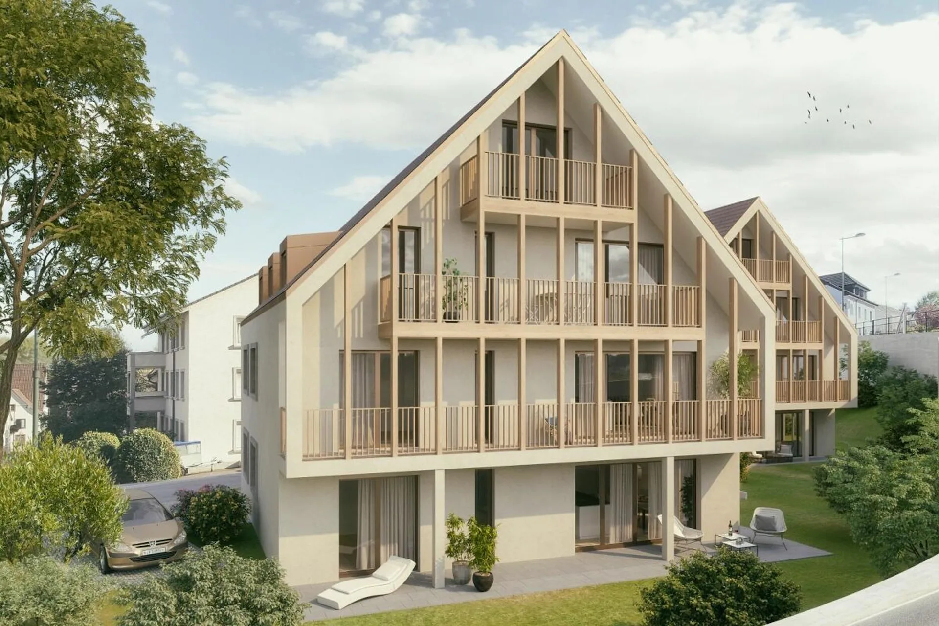 Zwei Mehrfamilienhäuser Neubau
