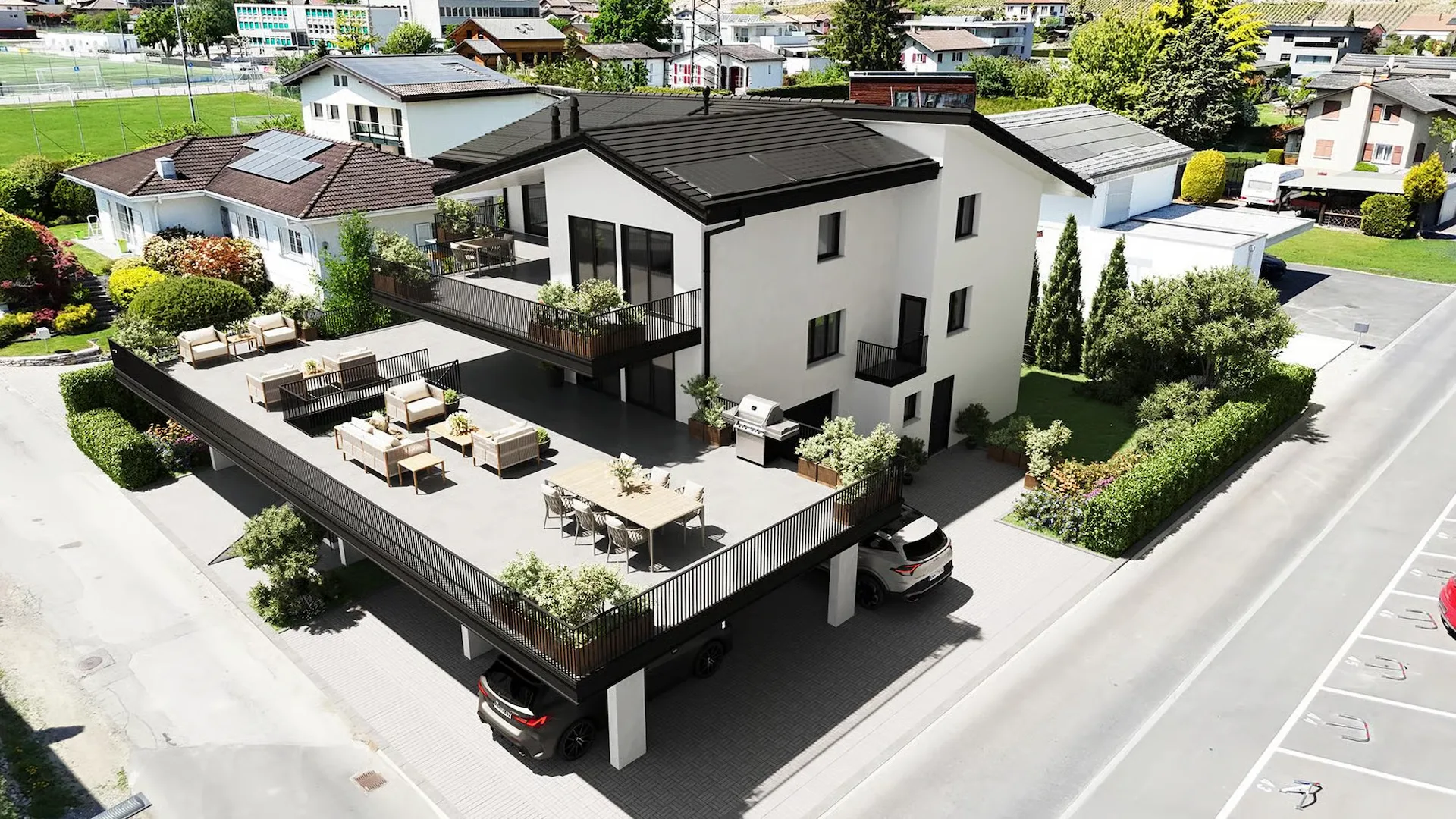 Spacieux appartement de 5.5 pièces avec terrasse panoramique de 210 m²