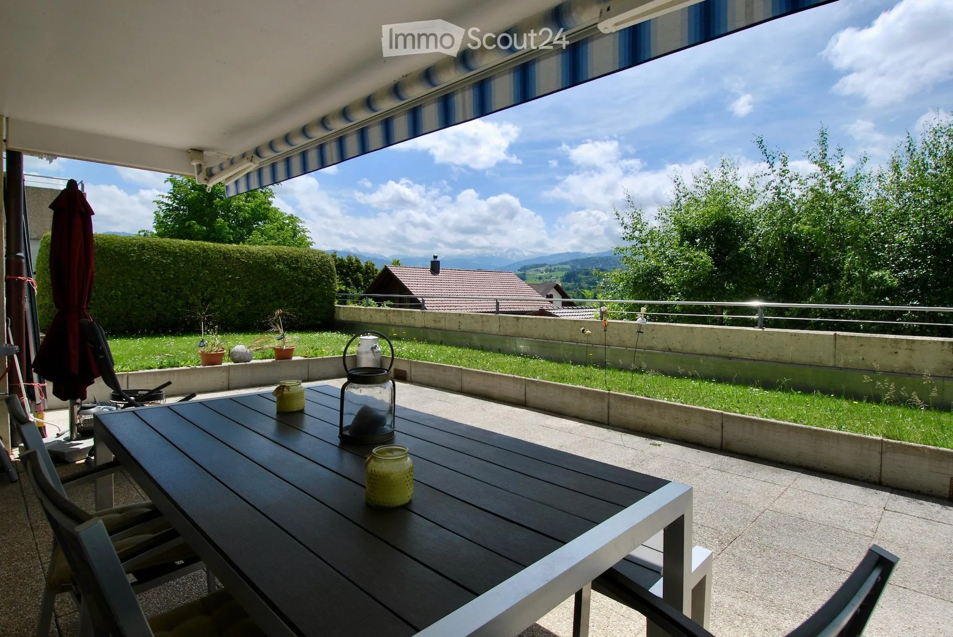 Bel appartement de 5,5 pièces avec jardin et vue à Alterswil