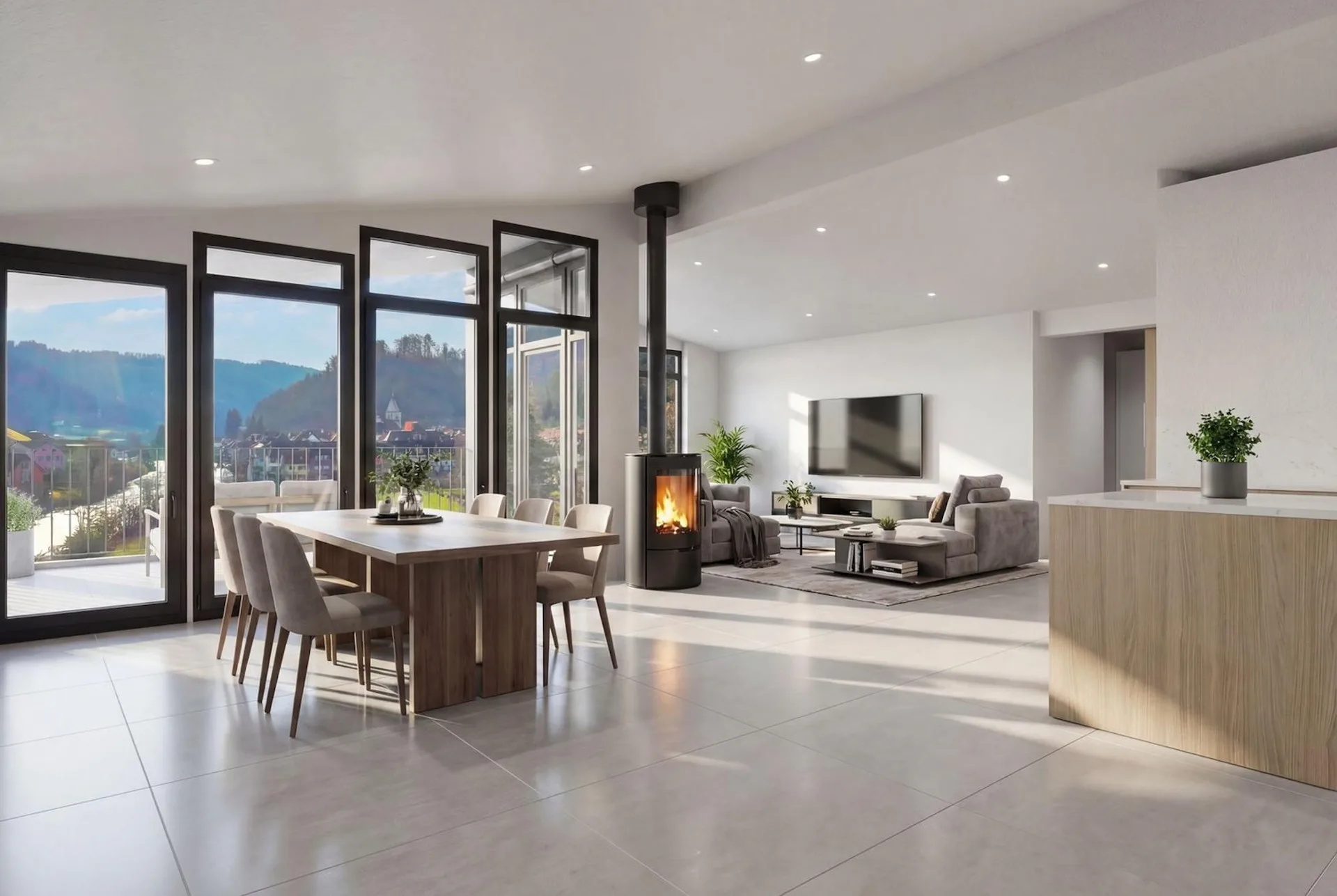 Appartement im Dachgeschoss, neu, Minergie-P-zertifiziert, 5.5 Zimmer in St-Ursanne (Nr. 3.1)